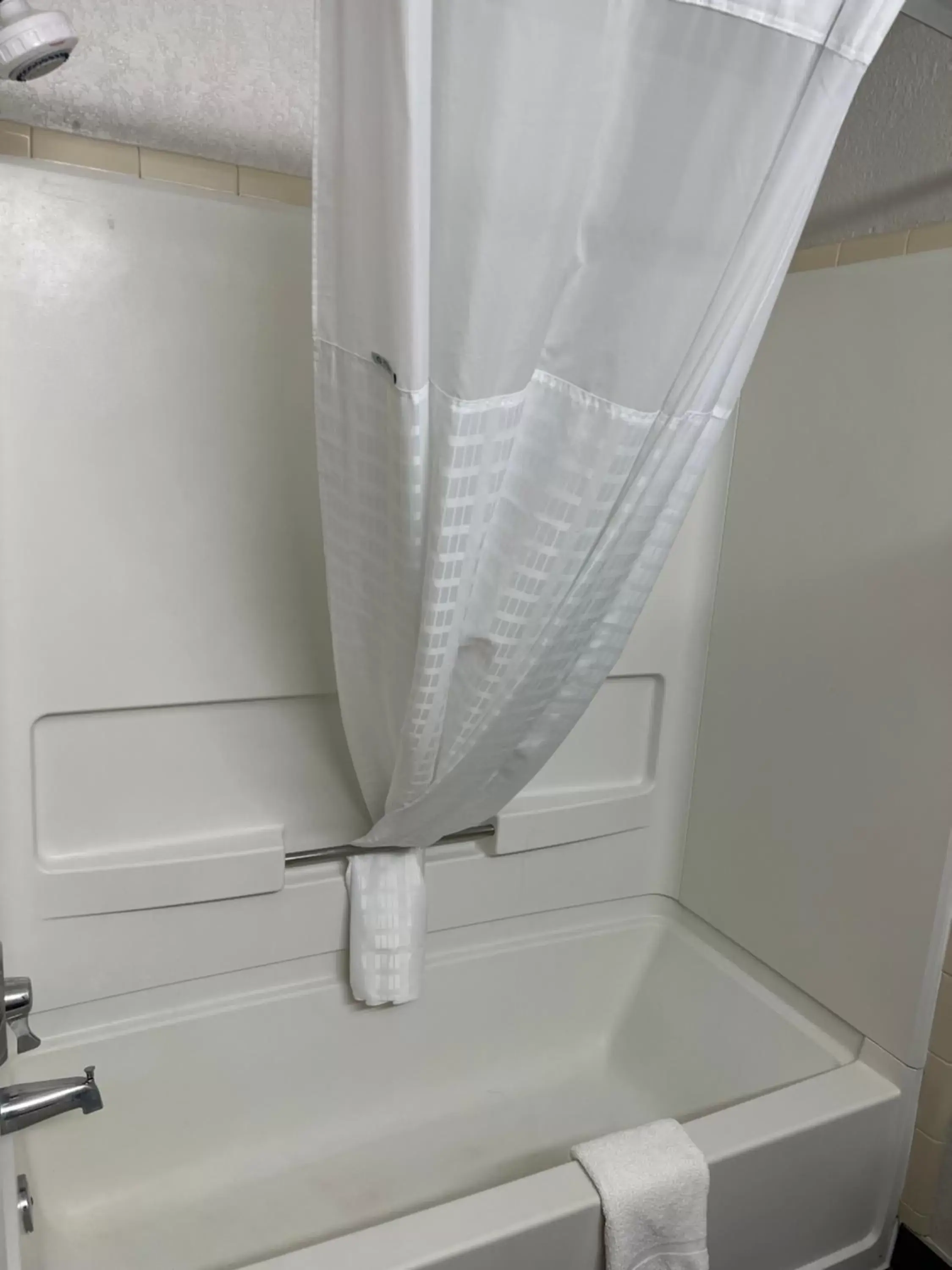 Bathroom in Super 8 by Wyndham Clemmons/Winston-Salem Area