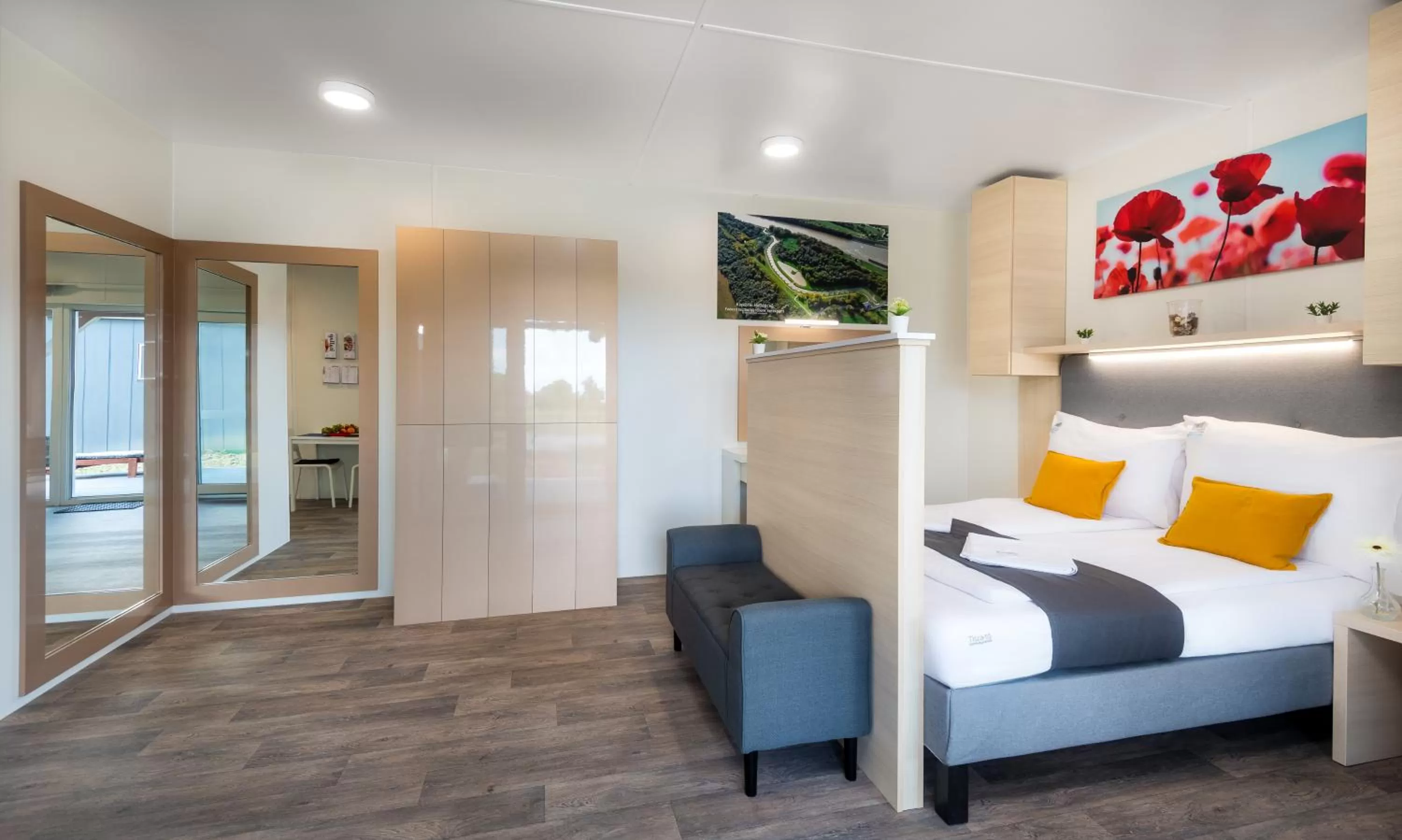 Bed in Tisza-tó Apartmanpark