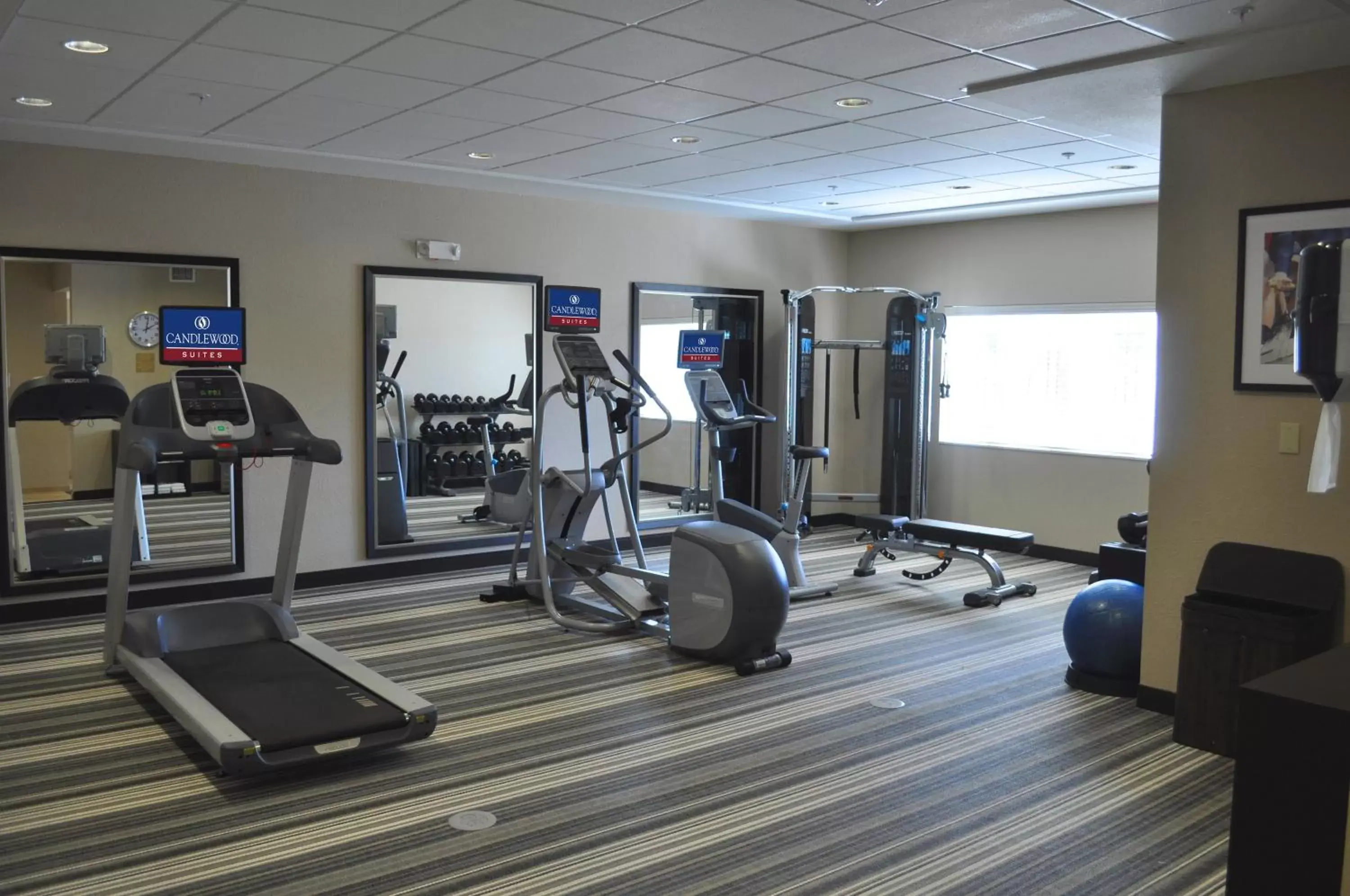 Fitness centre/facilities, Fitness Center/Facilities in Candlewood Suites Bay City, an IHG Hotel