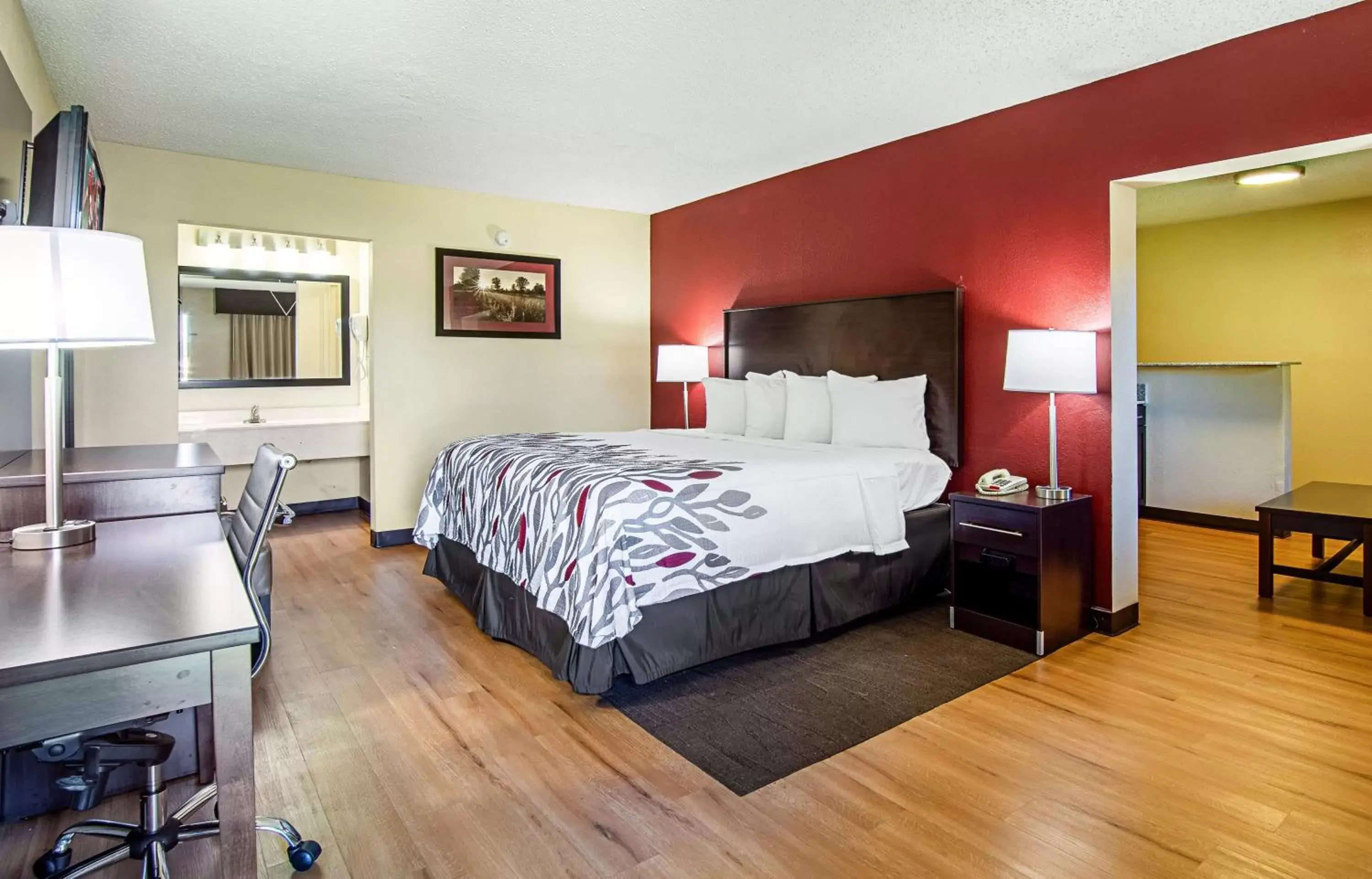 Bedroom, Room Photo in Red Roof Inn & Suites Greenwood, SC