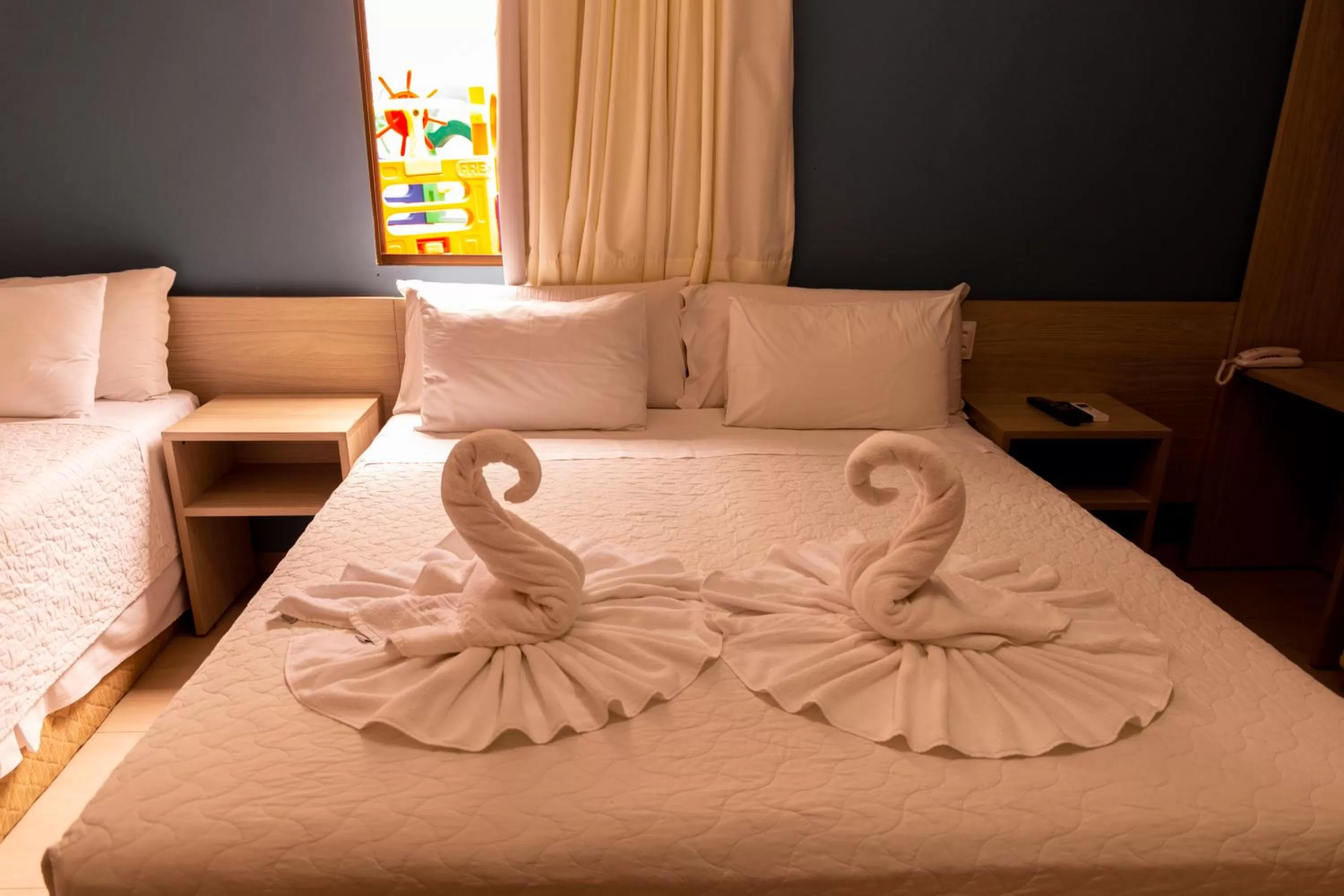 Bed in Pousada Mariluz