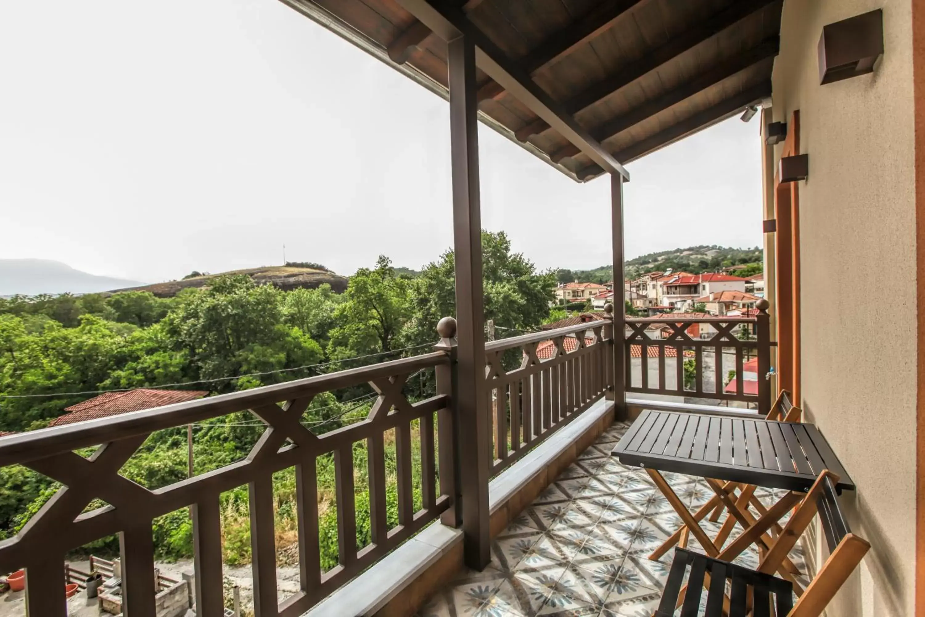 View (from property/room), Balcony/Terrace in Meteora Heaven and Earth Kastraki premium suites