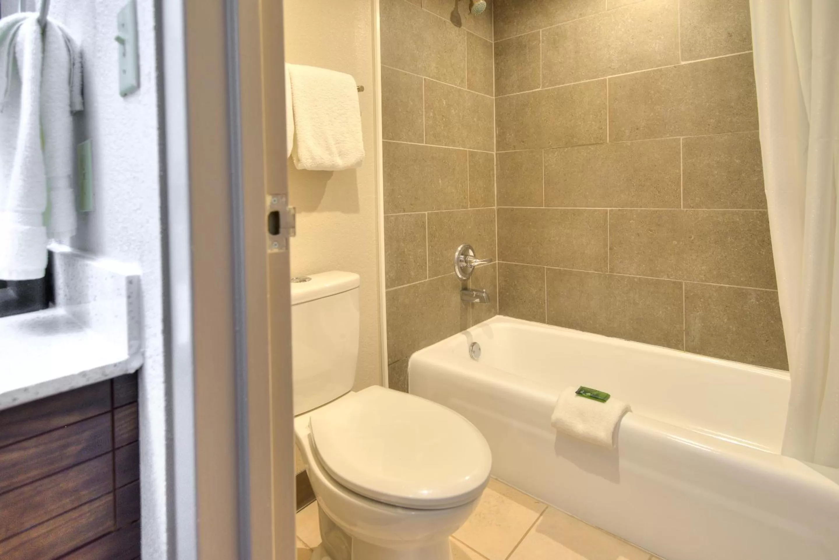 Bathroom in Clarion Pointe Downtown Gatlinburg