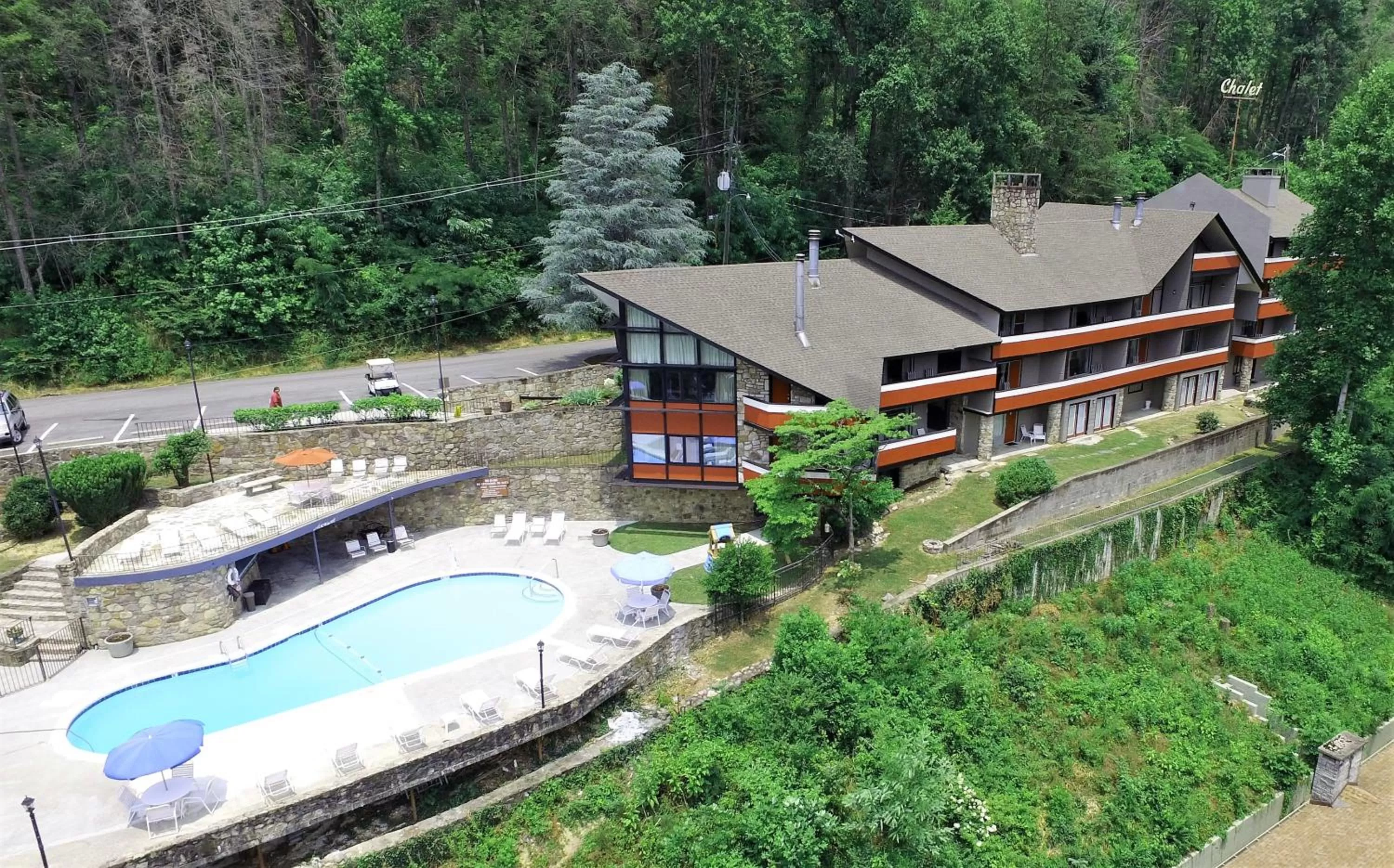 Bird's eye view in Chalet Inn