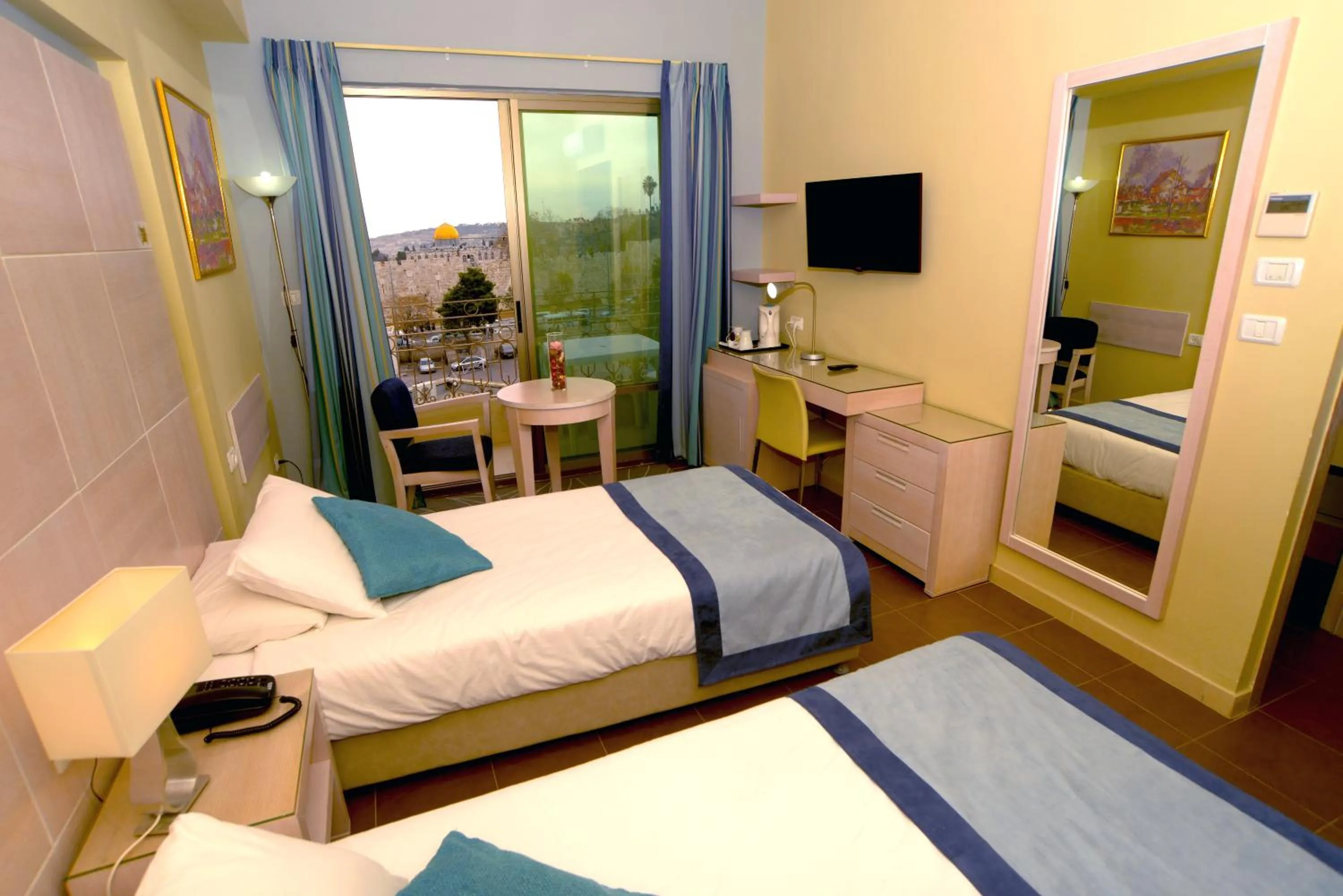 Photo of the whole room, Bed in Holy Land Hotel