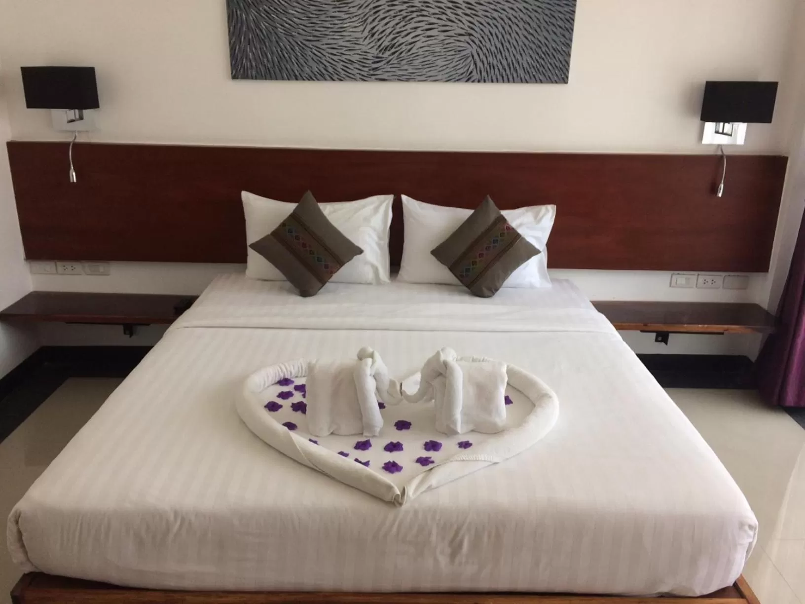 Bed in Green View Village Resort