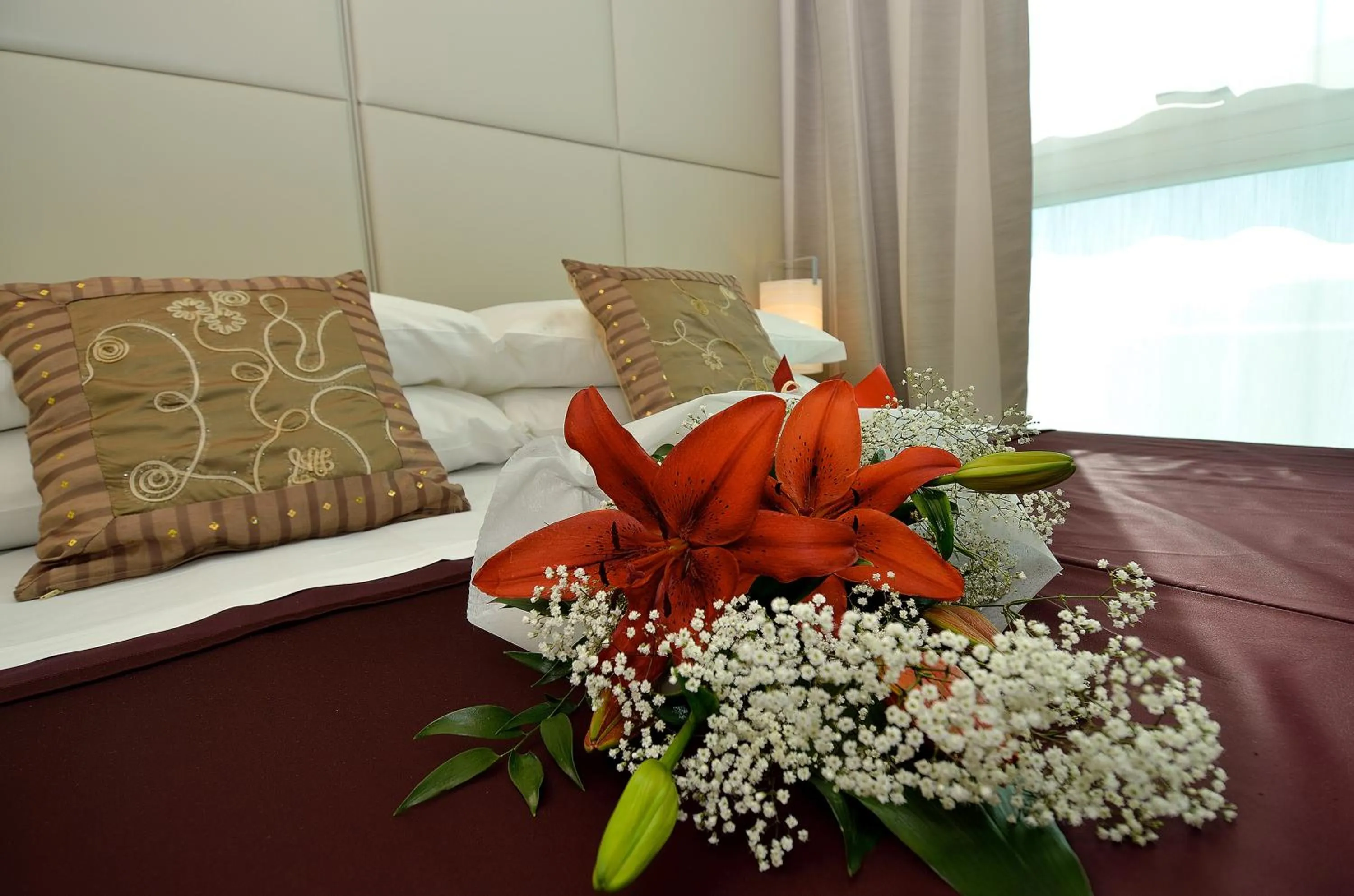 Decorative detail, Bed in Hotel San Giuliano