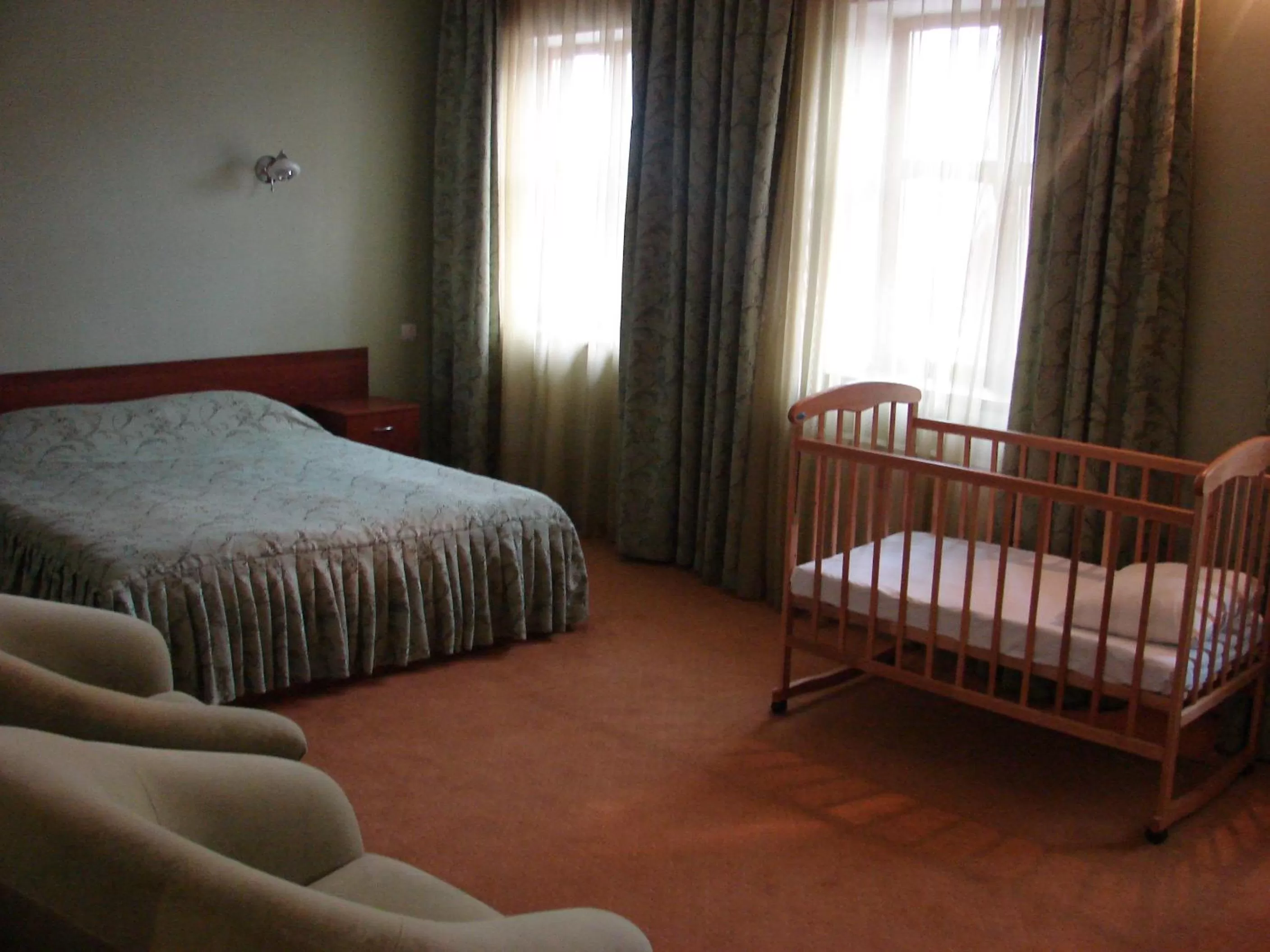 Bed in Stara Vezha Hotel