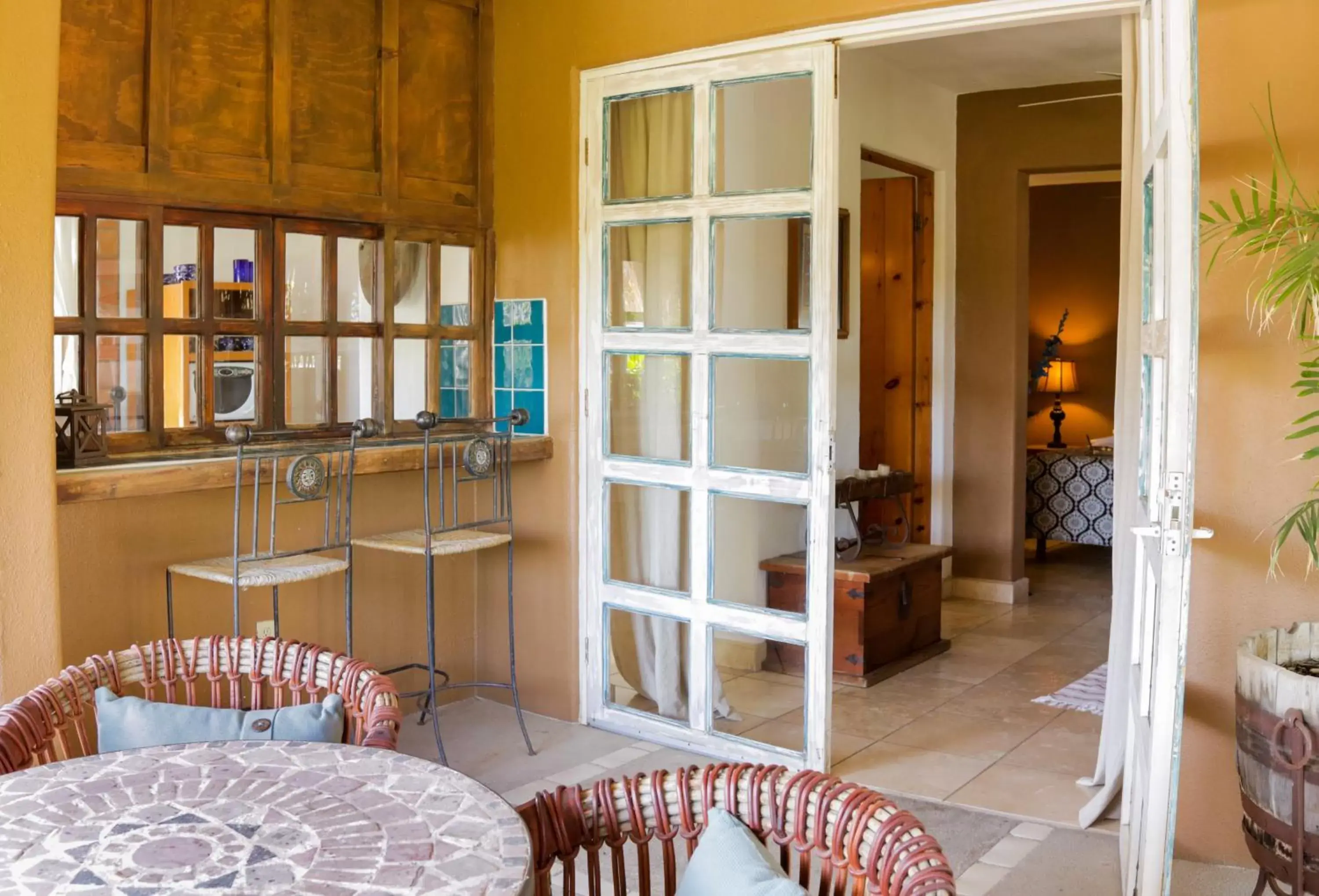 Seating area in The Bungalows Hotel