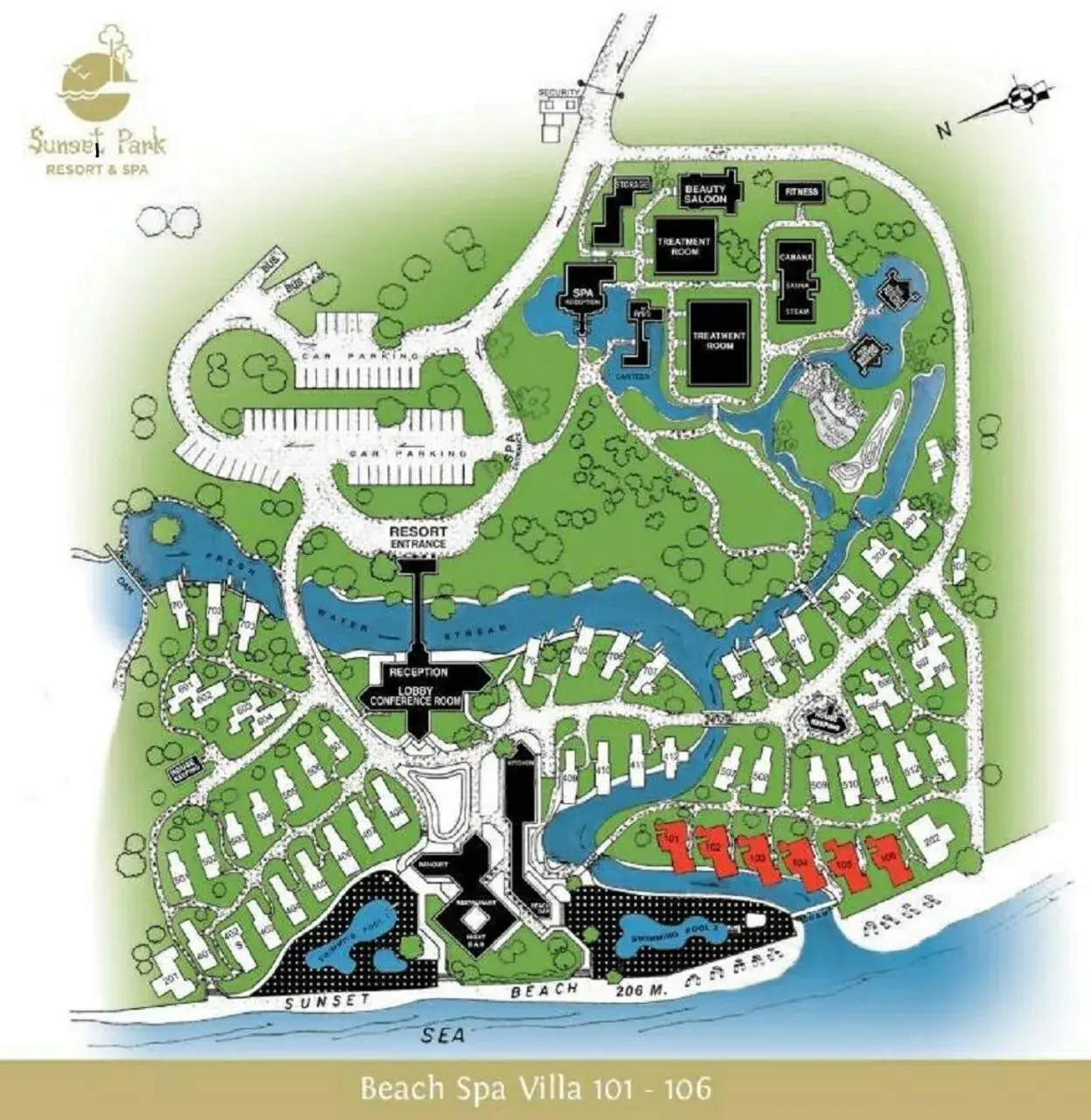 Floor Plan in Sunset Park Resort And Spa - SHA Plus