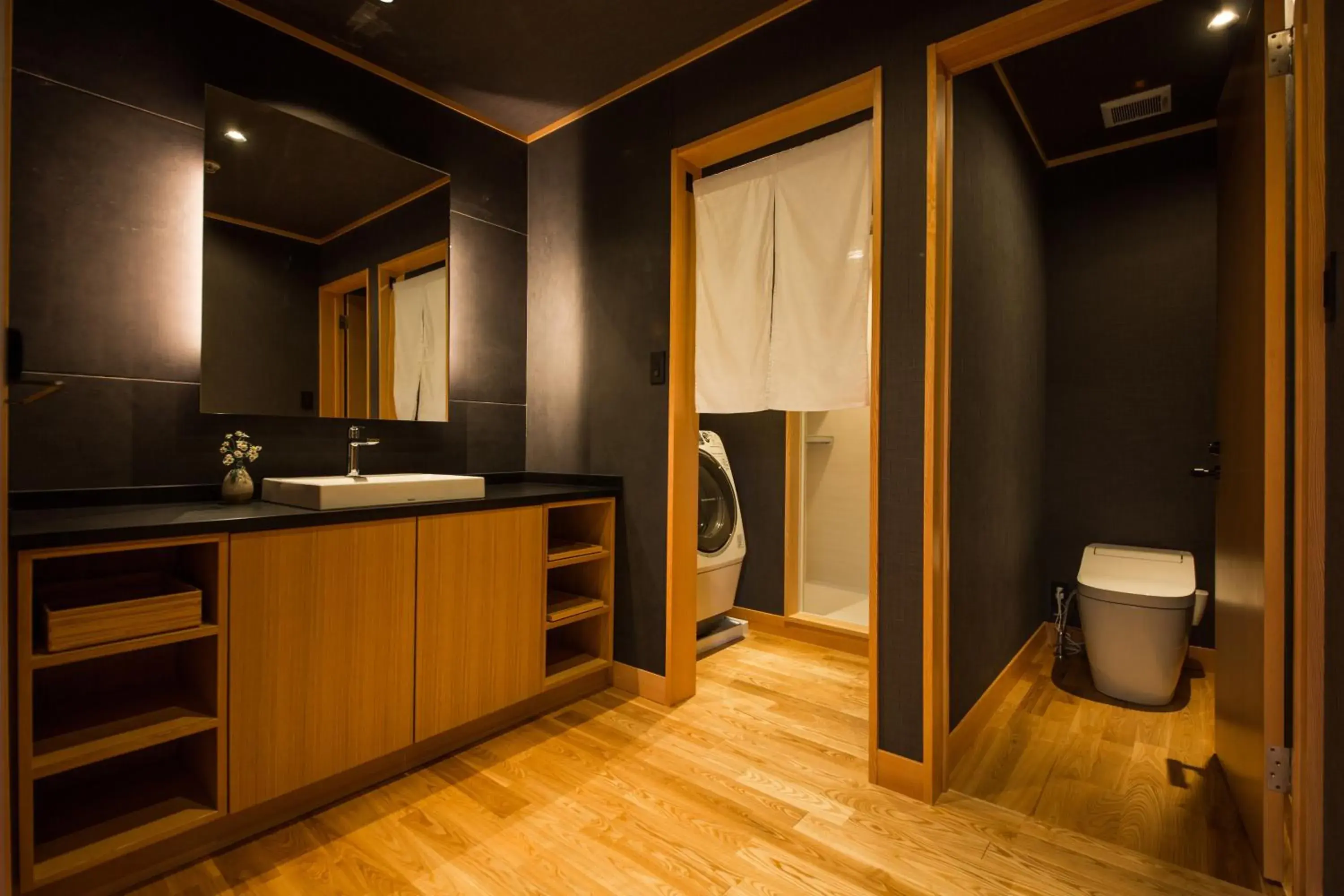 Shower, Kitchen/Kitchenette in TEMPLE HOTEL TAKAYAMA ZENKOJI