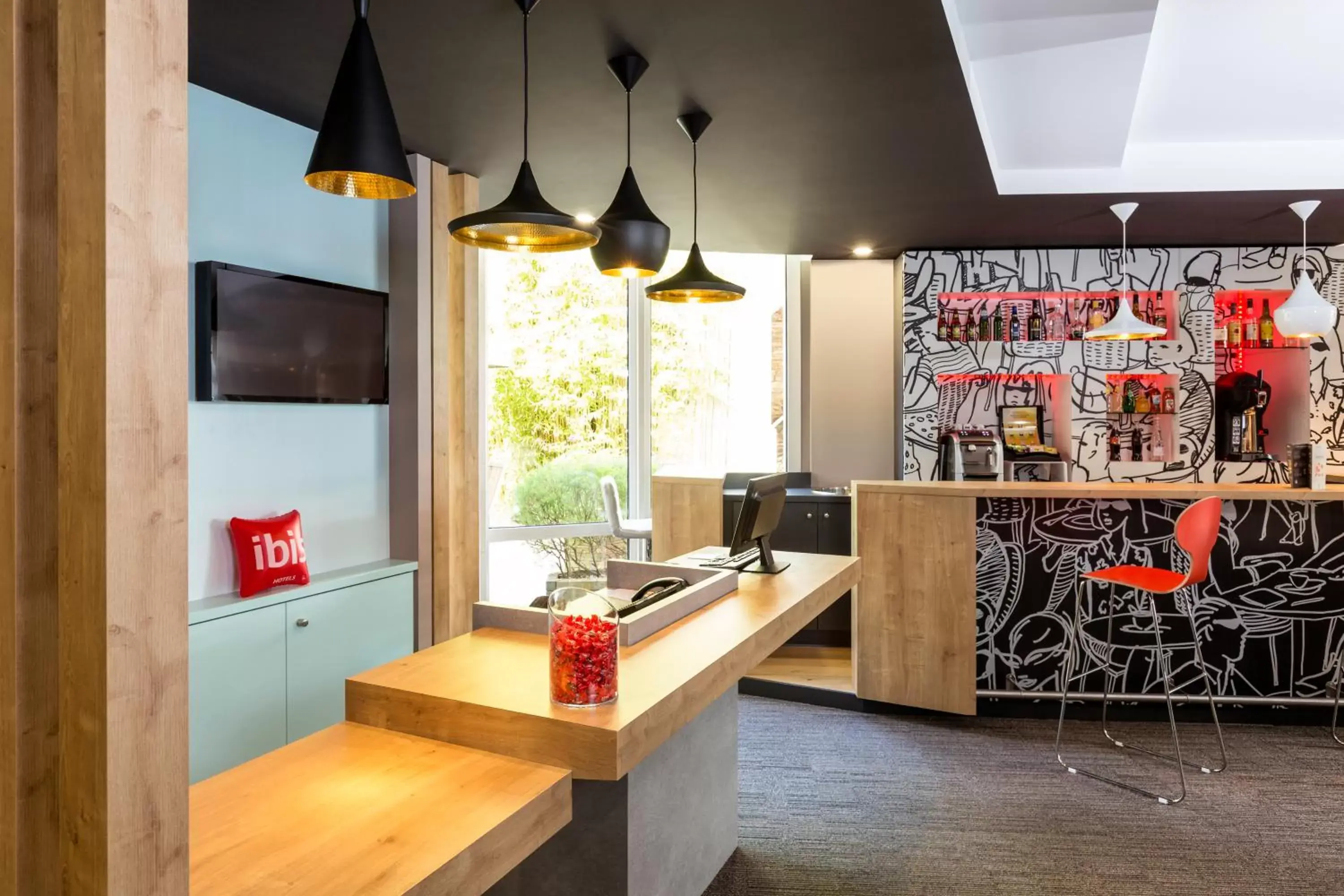 Lobby or reception in ibis Lannion Lobby or reception in ibis Lannion