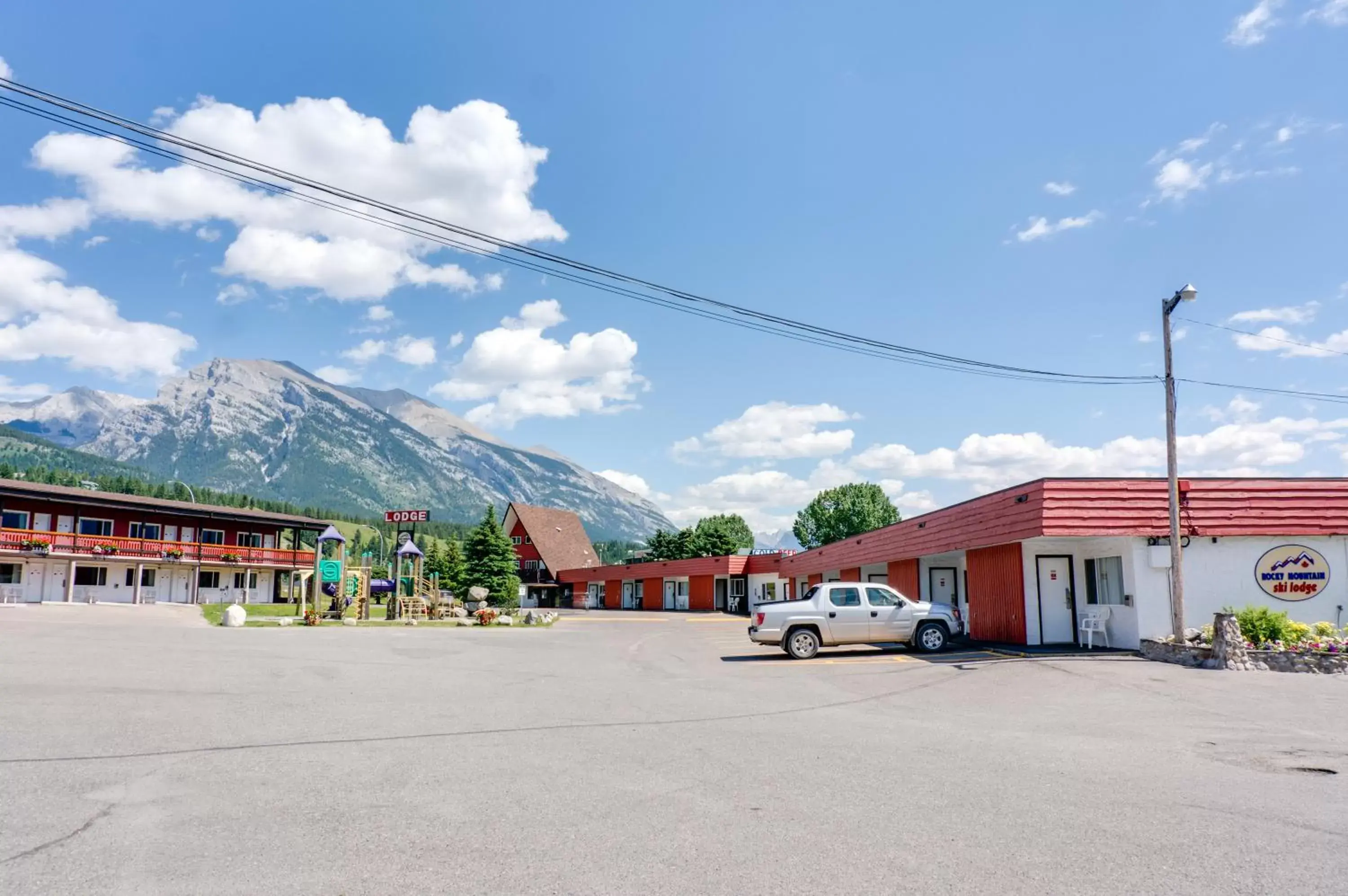 Facade/entrance, Property Building in Rocky Mountain Ski Lodge