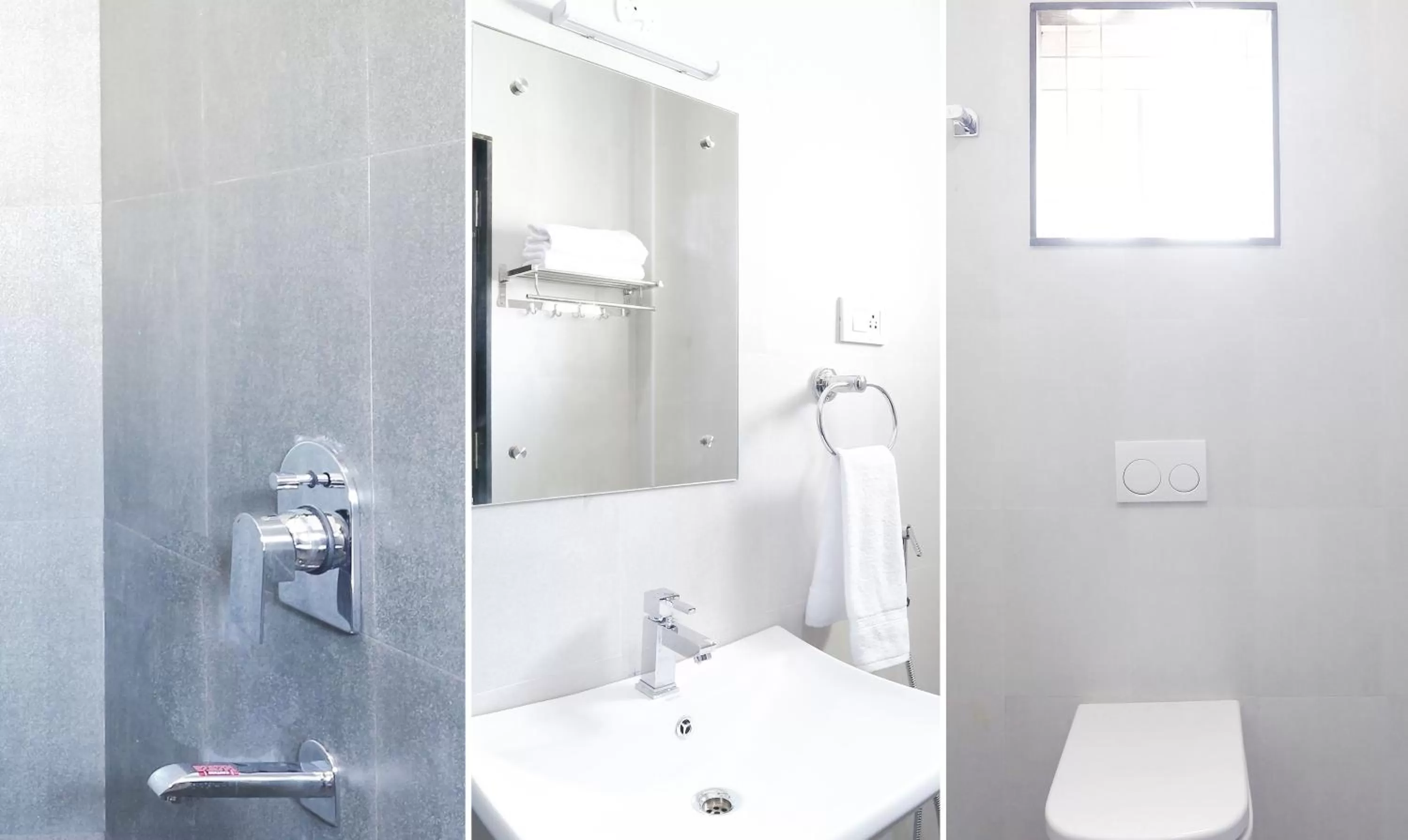 Bathroom in Treebo Hi Line Apartments Kalapatti