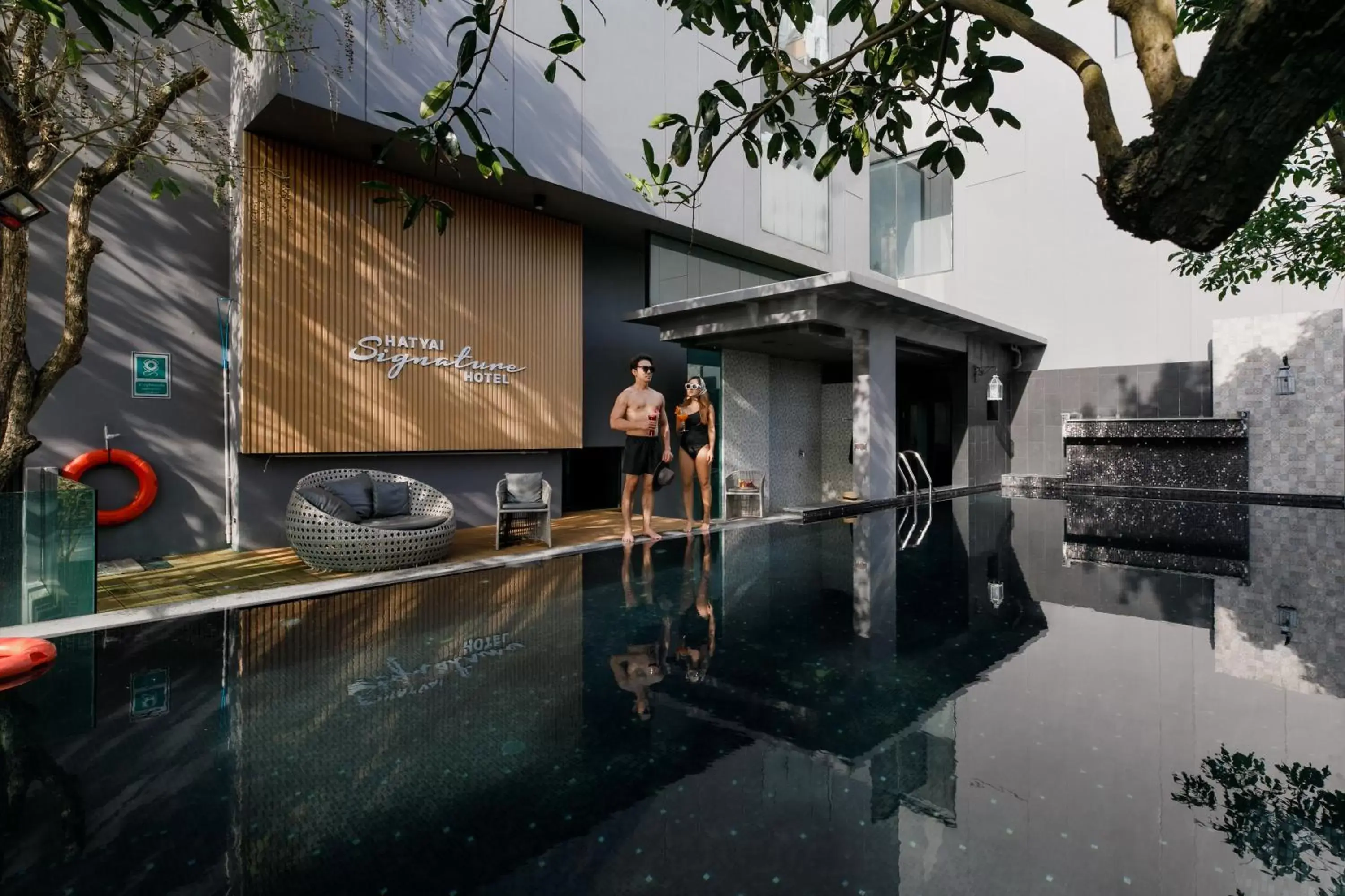 Swimming pool in Hatyai Signature Hotel Swimming pool in Hatyai Signature Hotel