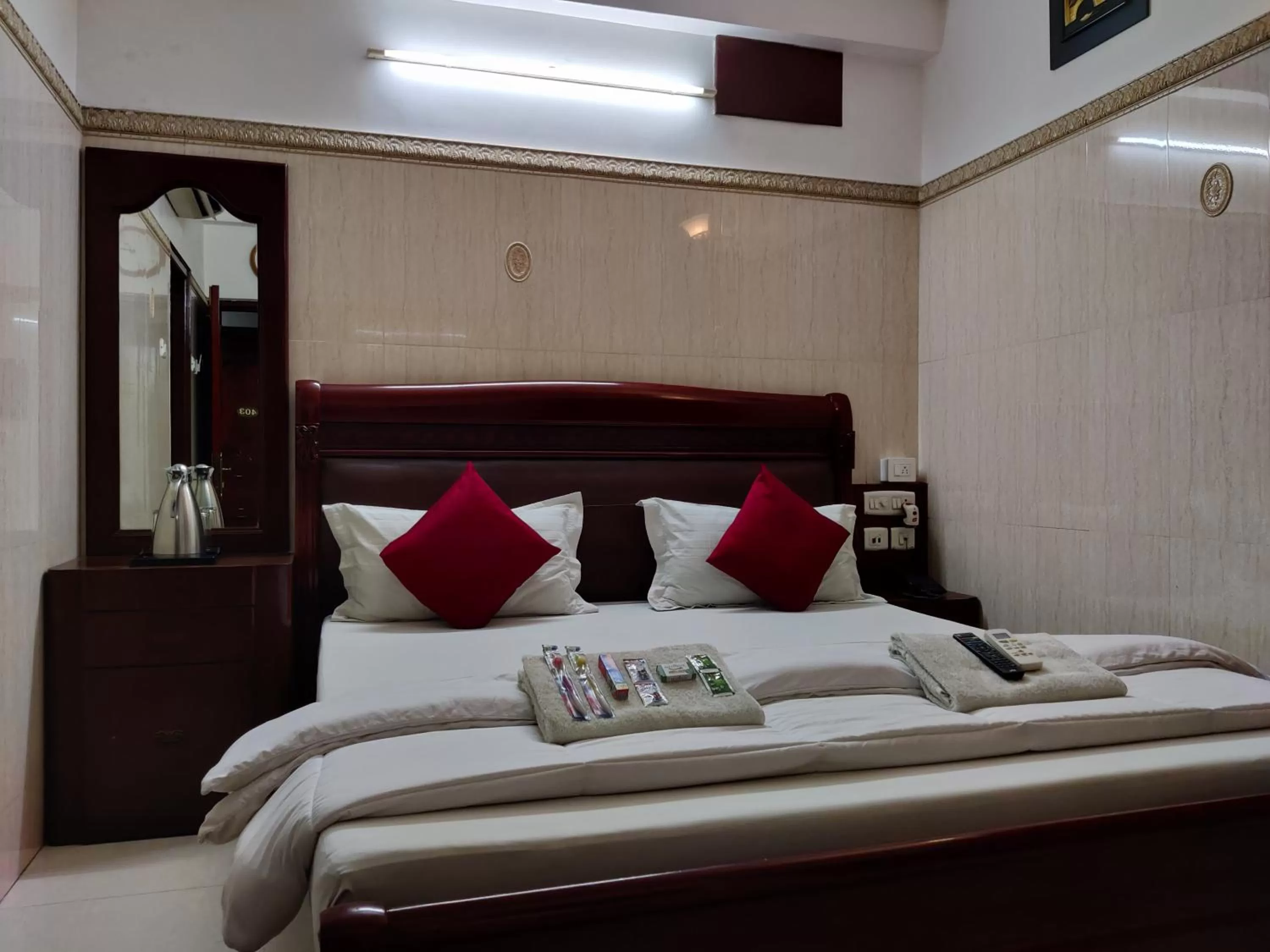 Bedroom, Bed in Grand View Residency Chennai