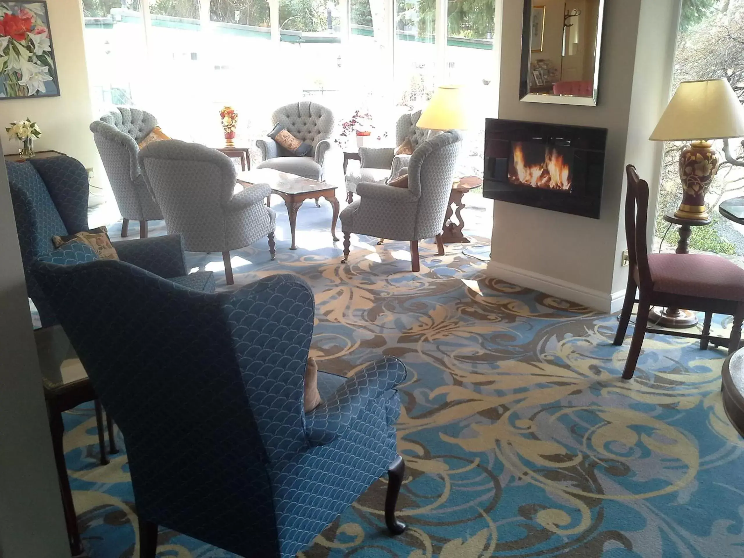 Decorative detail, Seating Area in Burn How Garden House Hotel