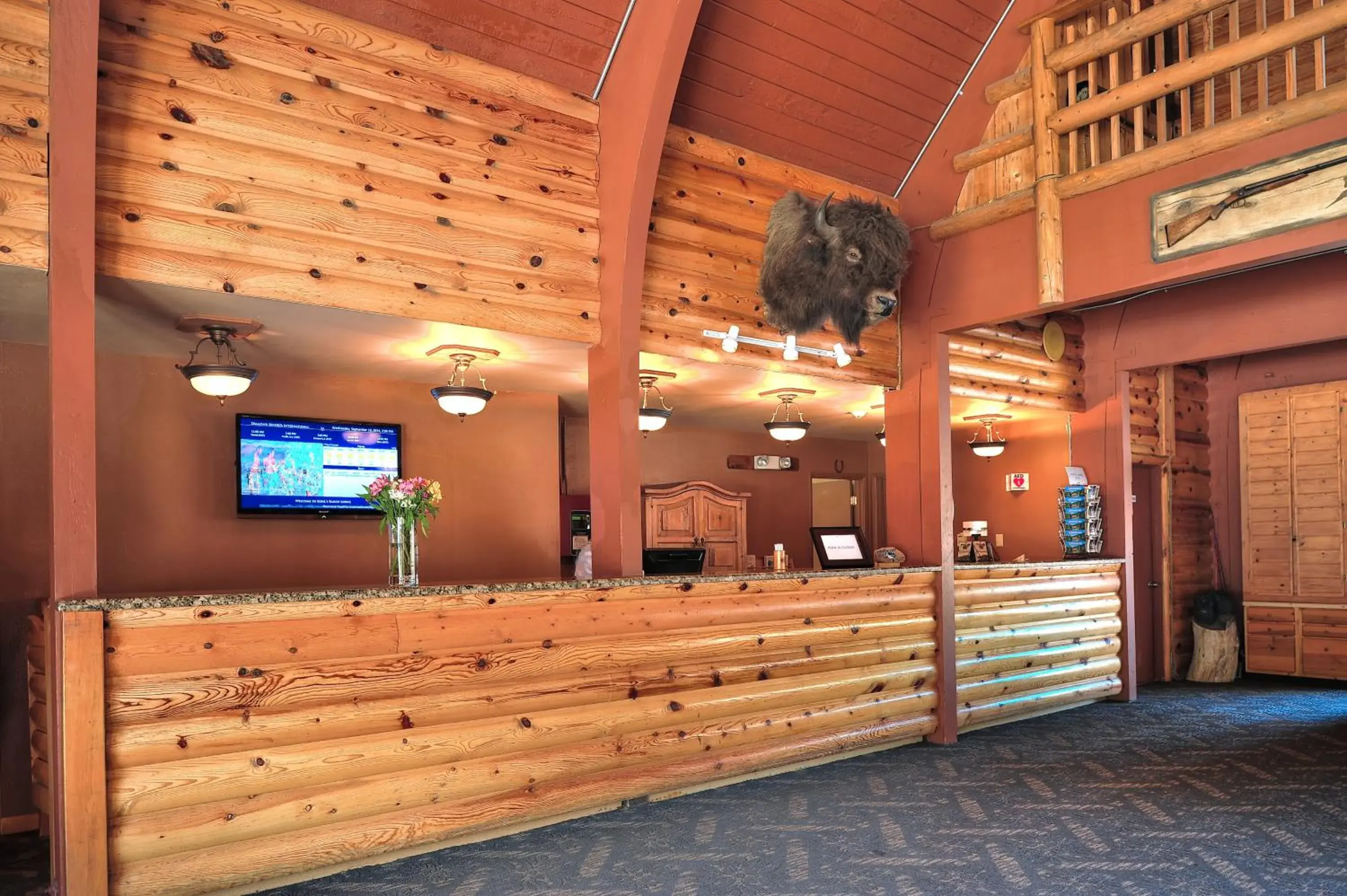 Lobby or reception in Kohl's Ranch Lodge