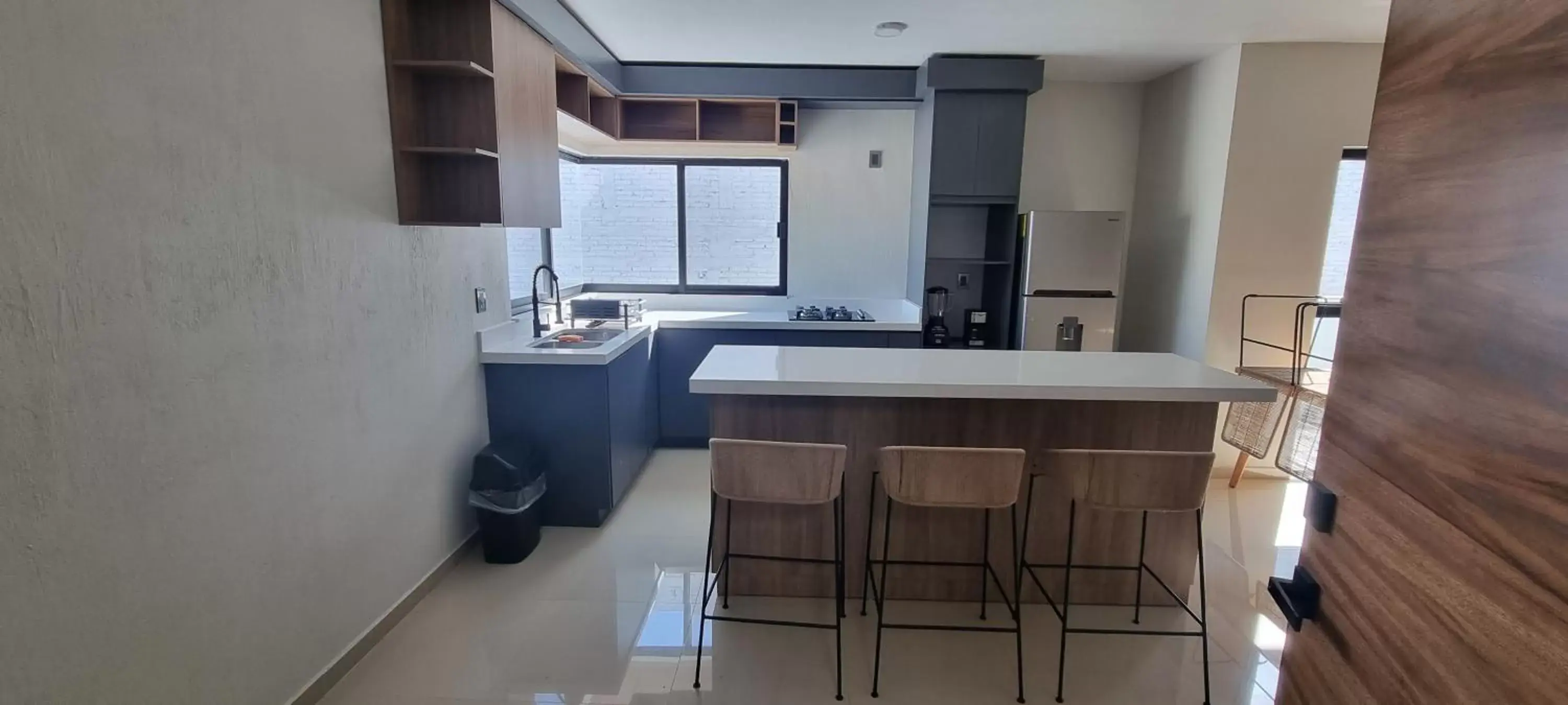 Kitchen or kitchenette, Bathroom in Hotel Casa Jima Agave