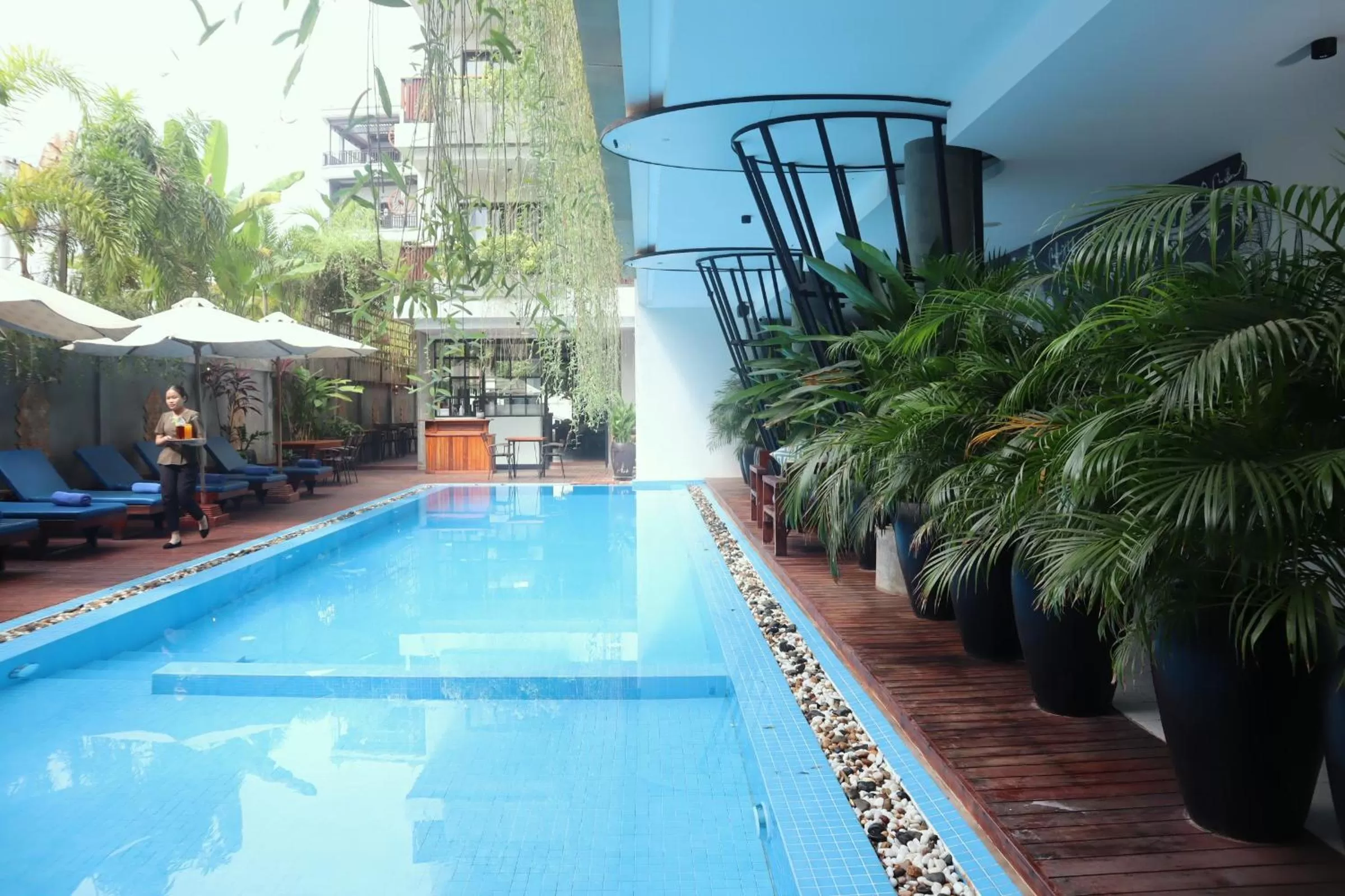 Pool view in Siem Reap Palace Hotel & Spa