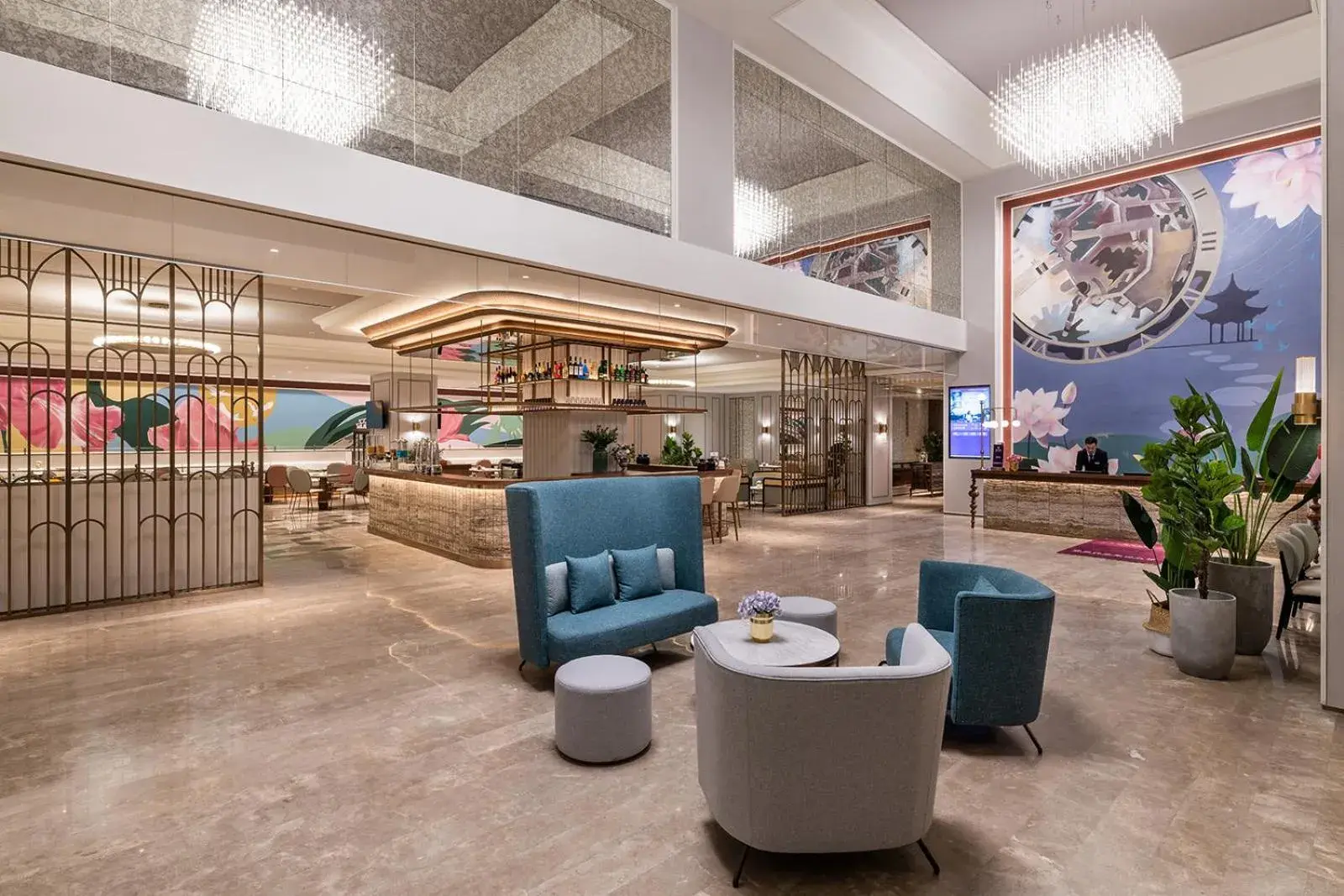 Lobby or reception, Lobby/Reception in Mercure Hangzhou Xixi Wetland