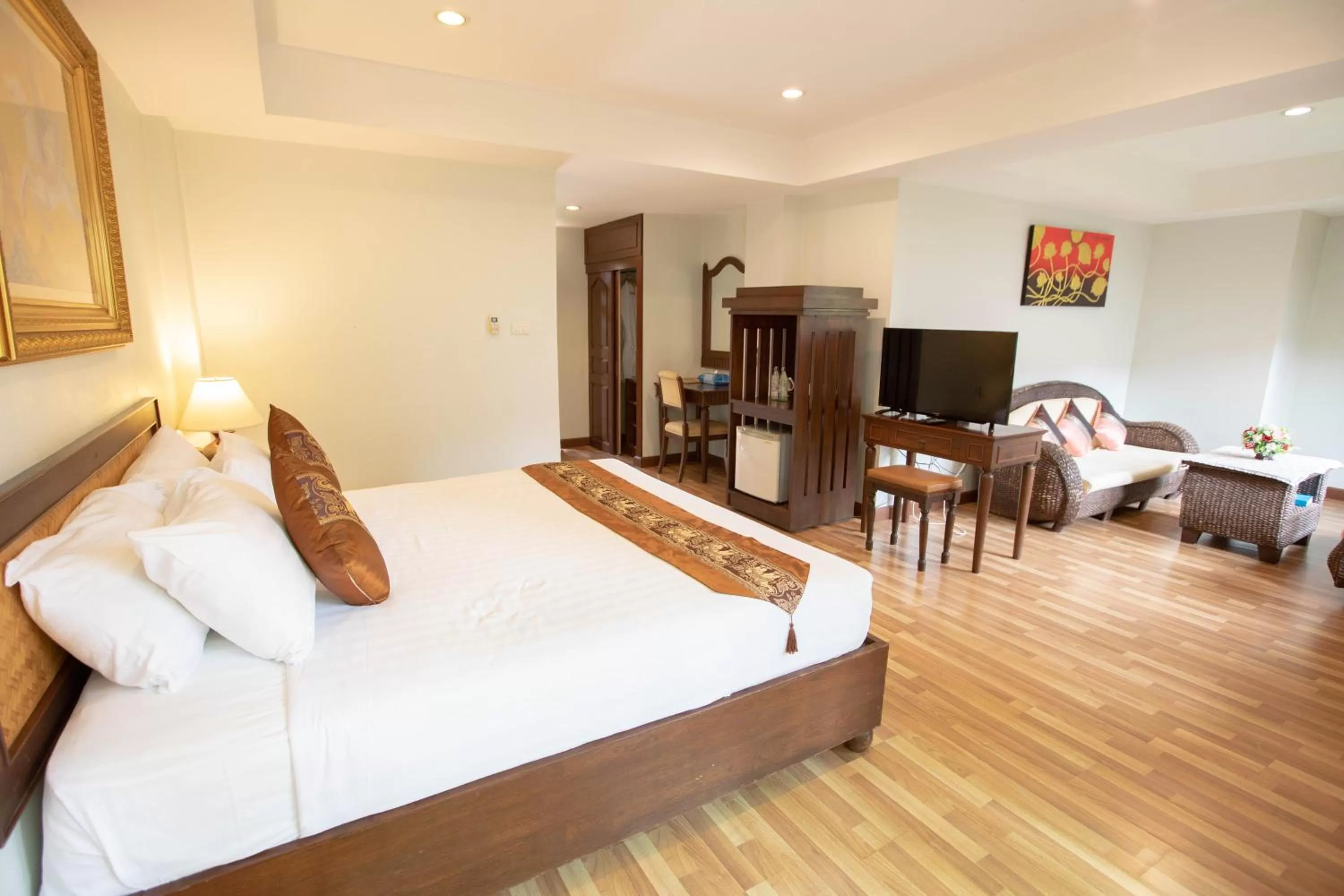 Bedroom, Bed in Luckswan Resort Chiang Rai - SHA Extra Plus