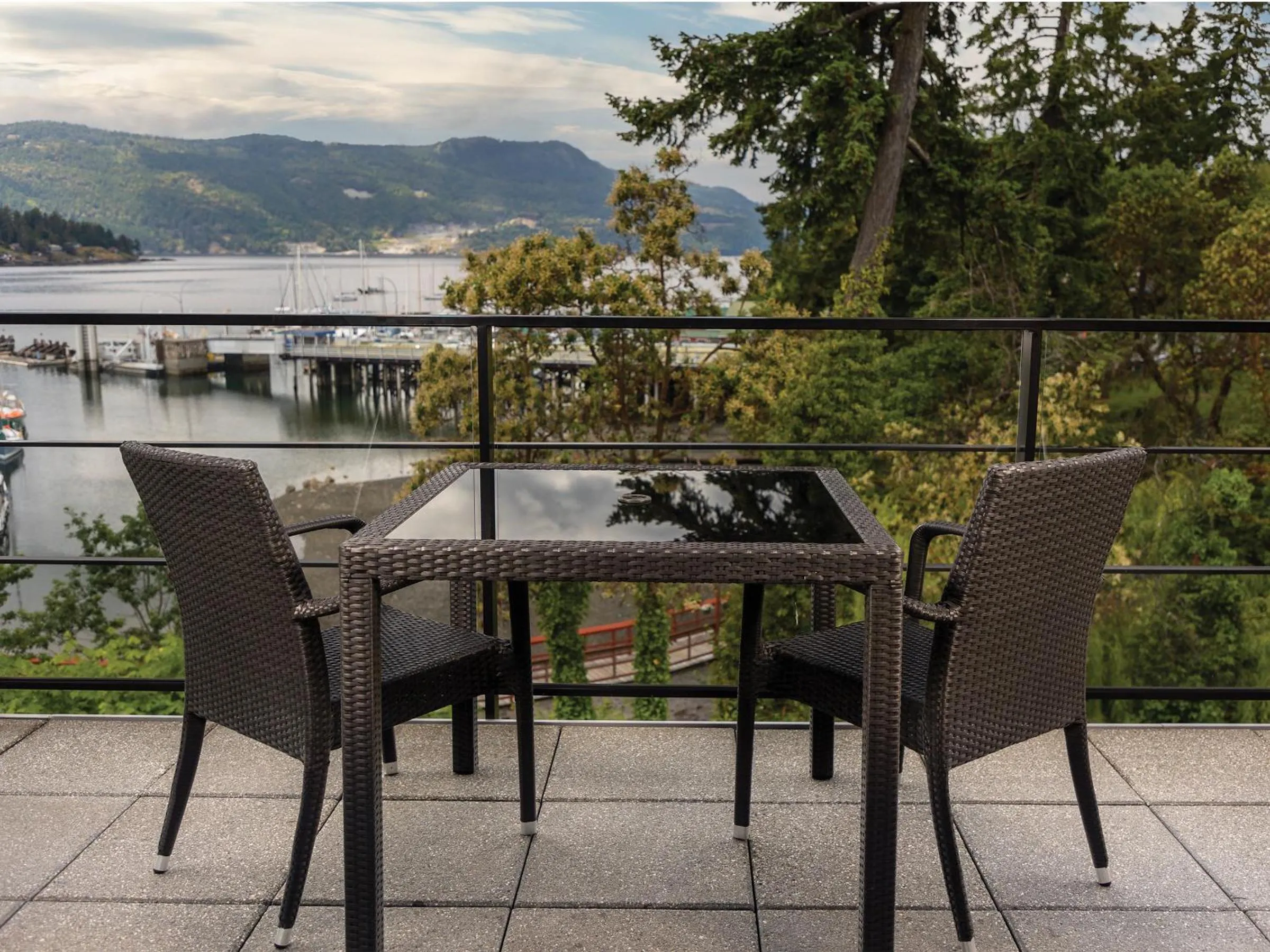 Patio in Brentwood Bay Resort & Spa