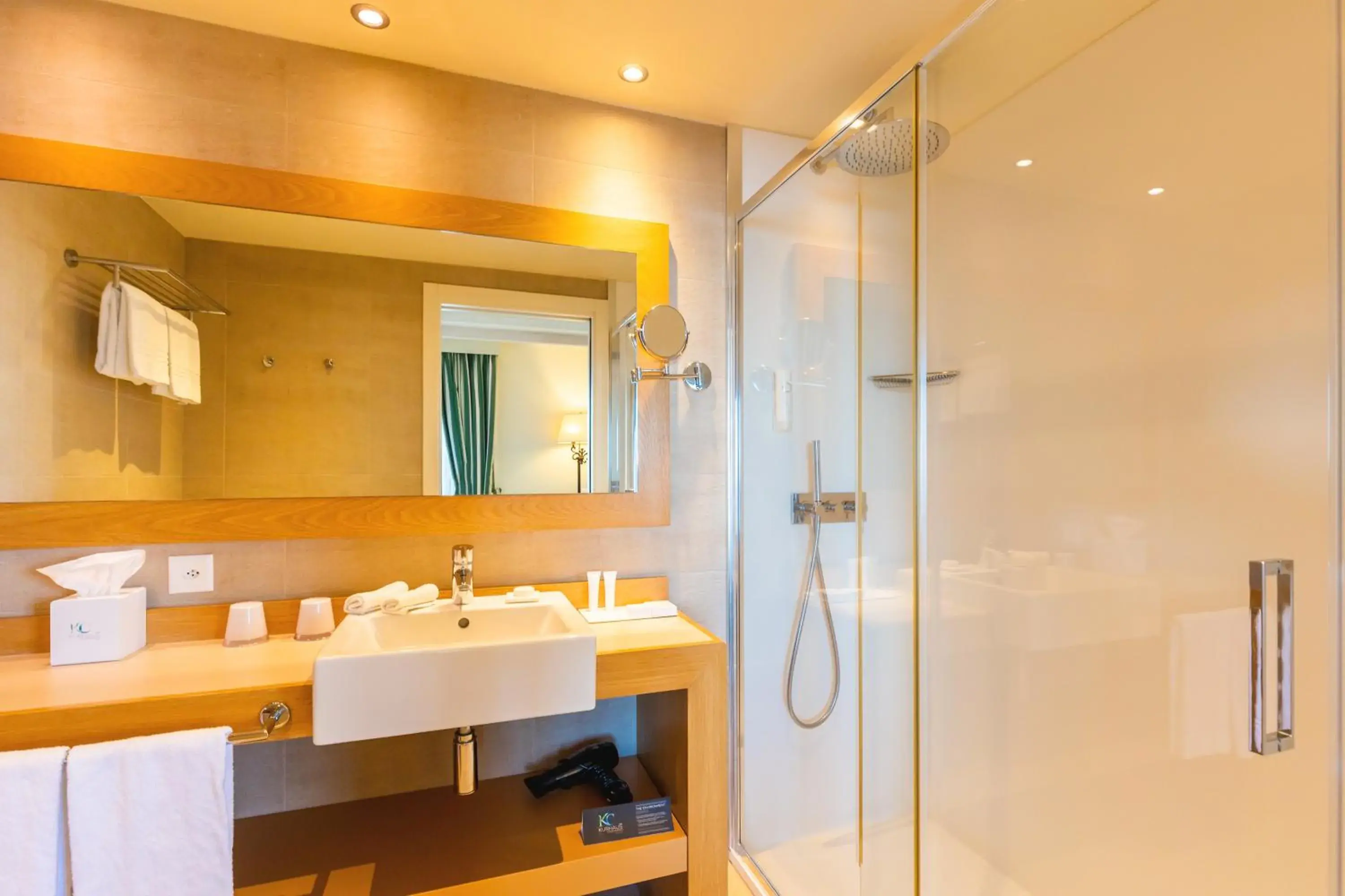 Shower, Bathroom in Kurhaus Cademario Hotel & DOT Spa - Ticino Hotels Group