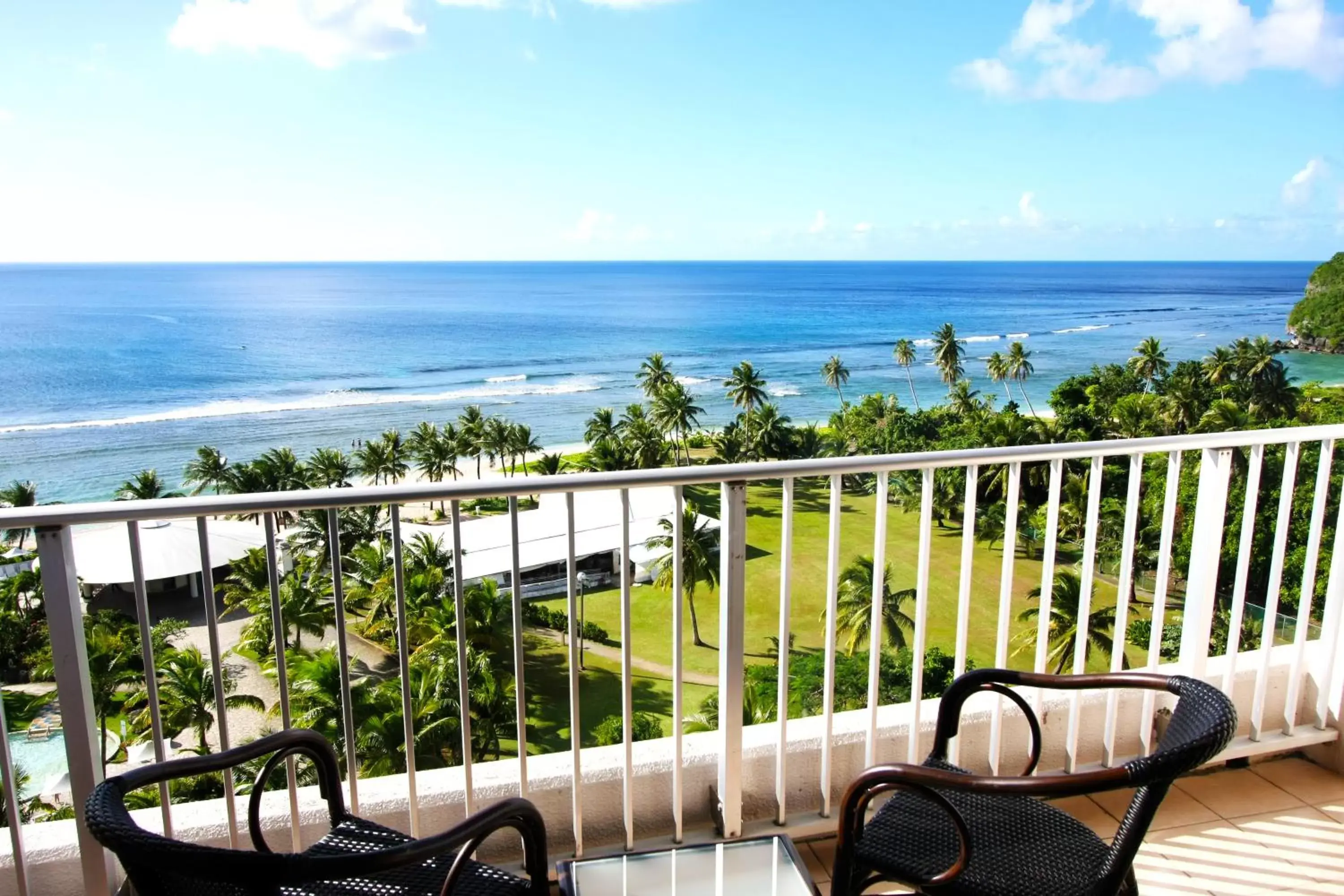 Inner courtyard view in Hotel Nikko Guam