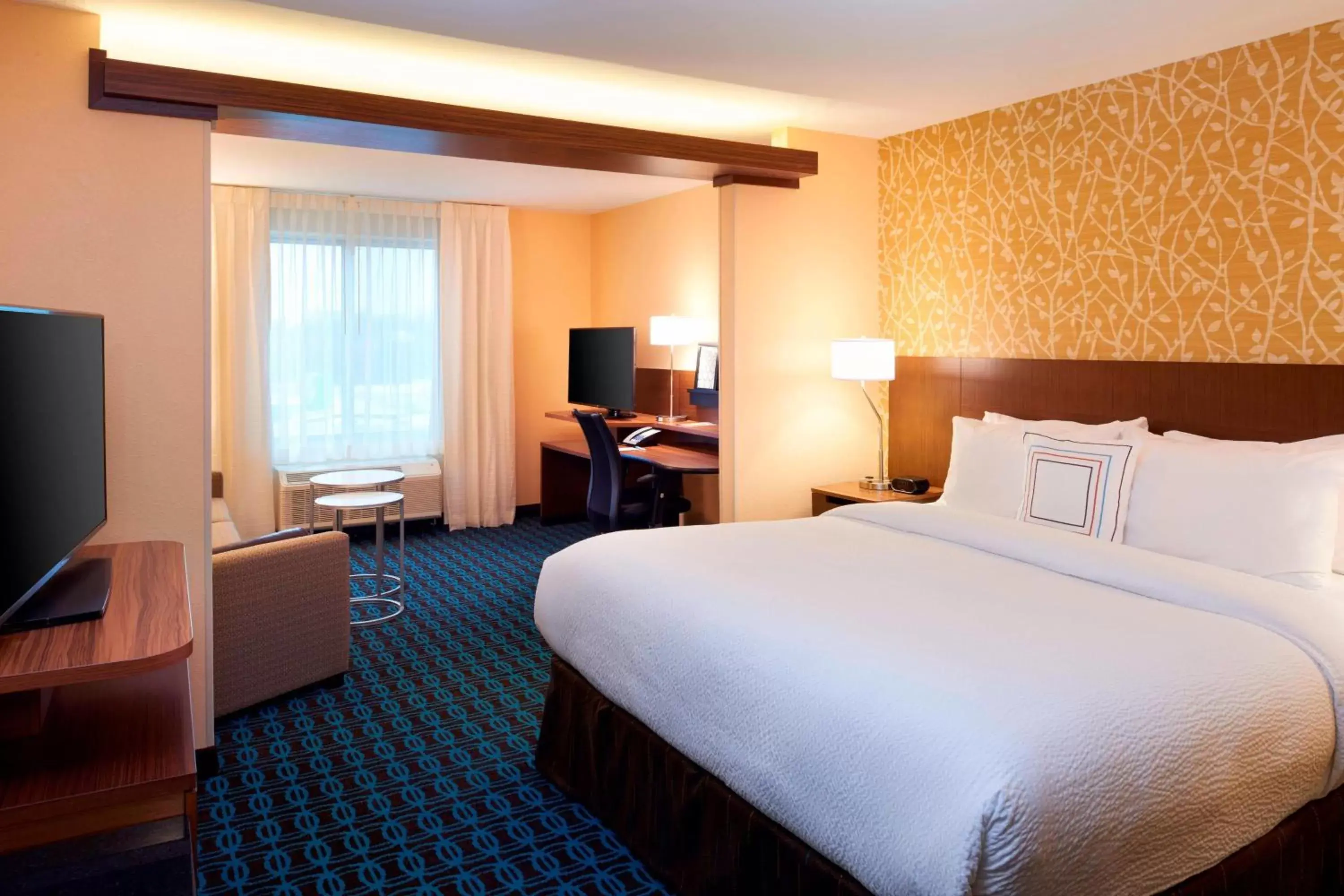 Bedroom, Bed in Fairfield Inn & Suites By Marriott Ann Arbor Ypsilanti