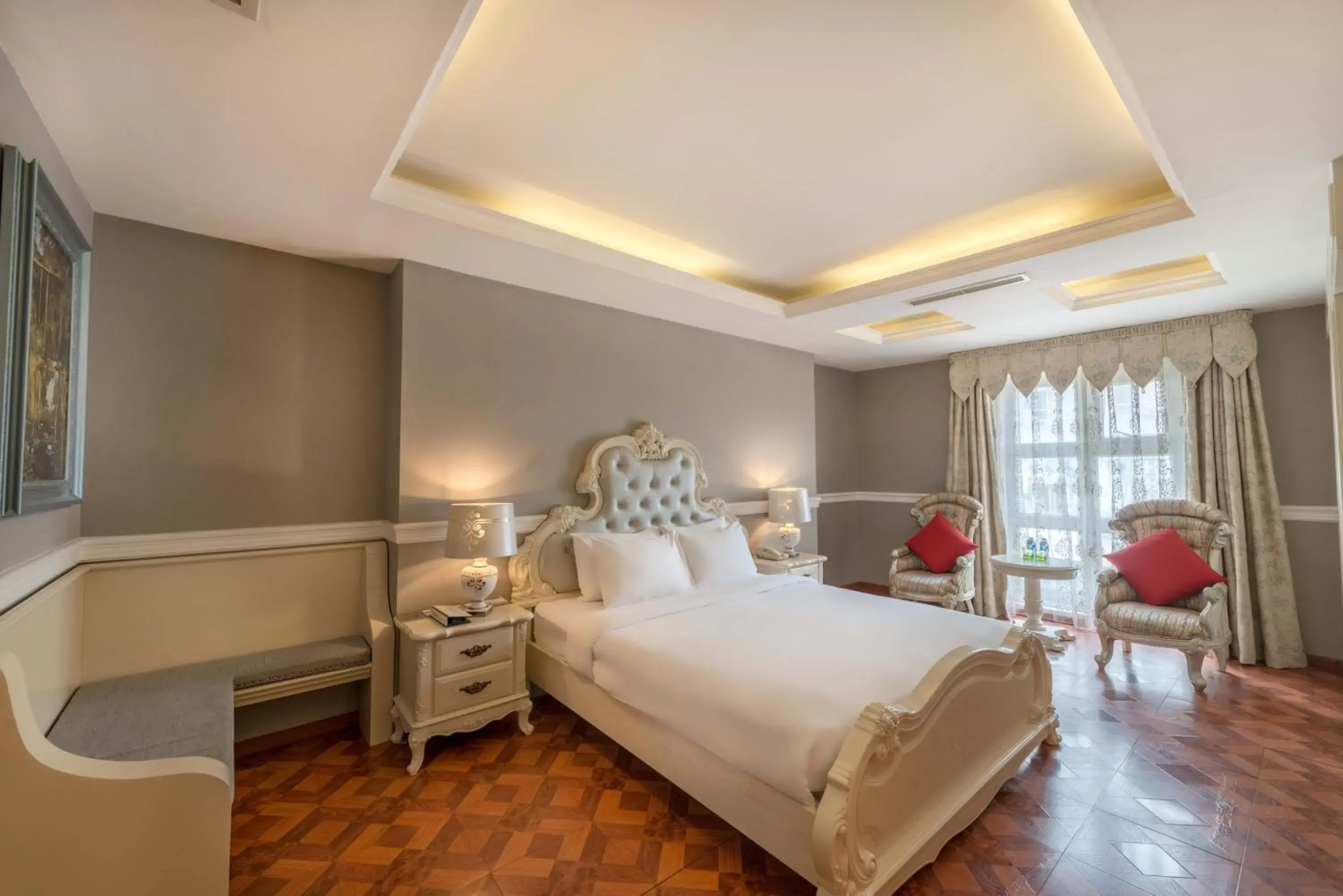 Bedroom in A&EM 280 Le Thanh Ton Hotel & Spa