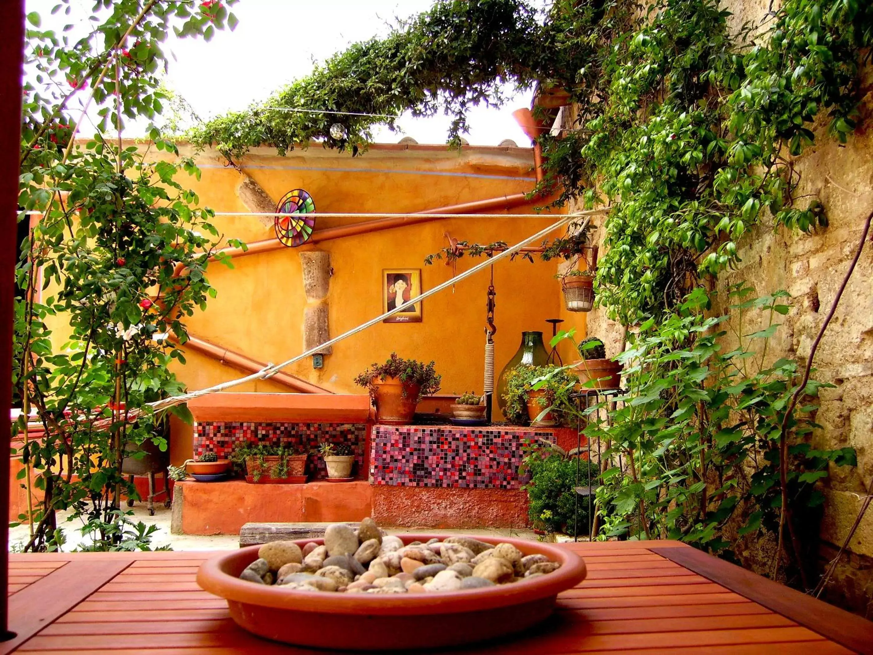 Patio in Le Cisterne B&B