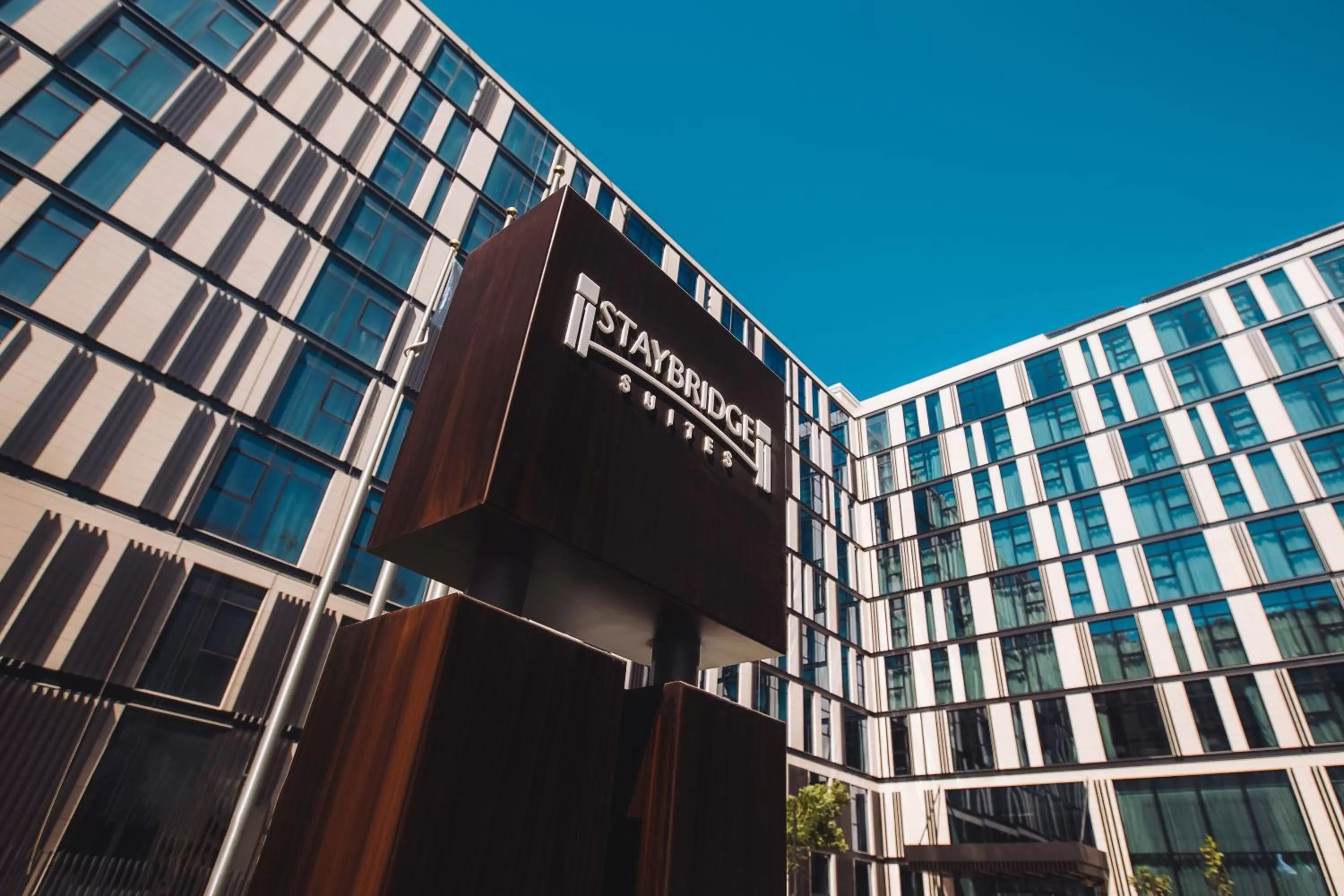 Property building in Staybridge Suites Dubai Al-Maktoum Airport by IHG