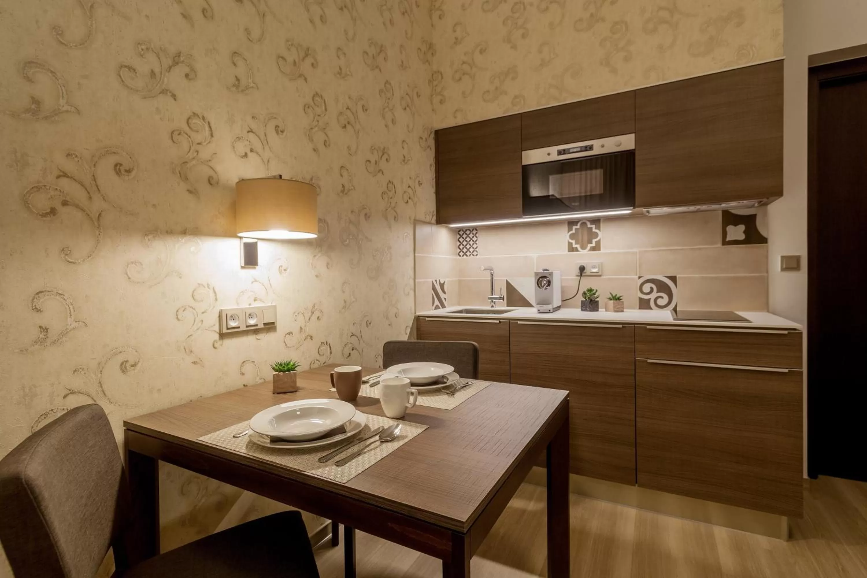 Kitchen or kitchenette in VINOHRADSKY DUM Residence