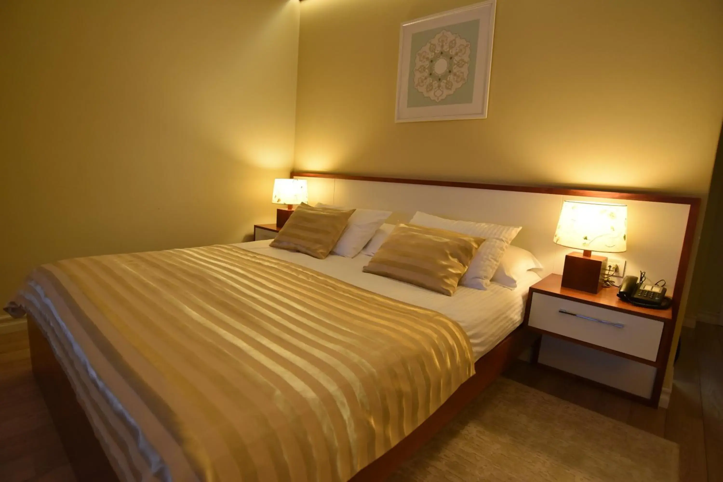 Bed in Hotel Sokrat
