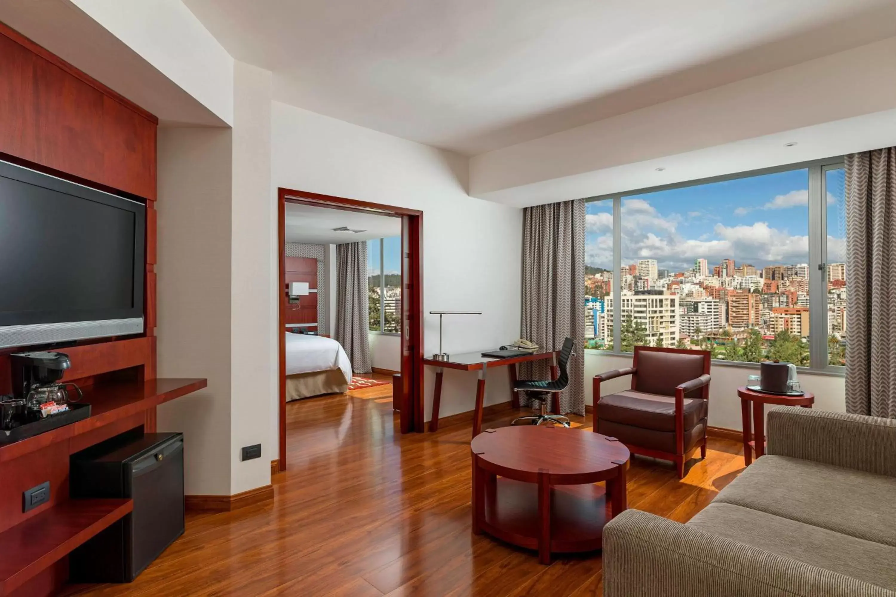 Living room, TV/Entertainment Center in JW Marriott Quito