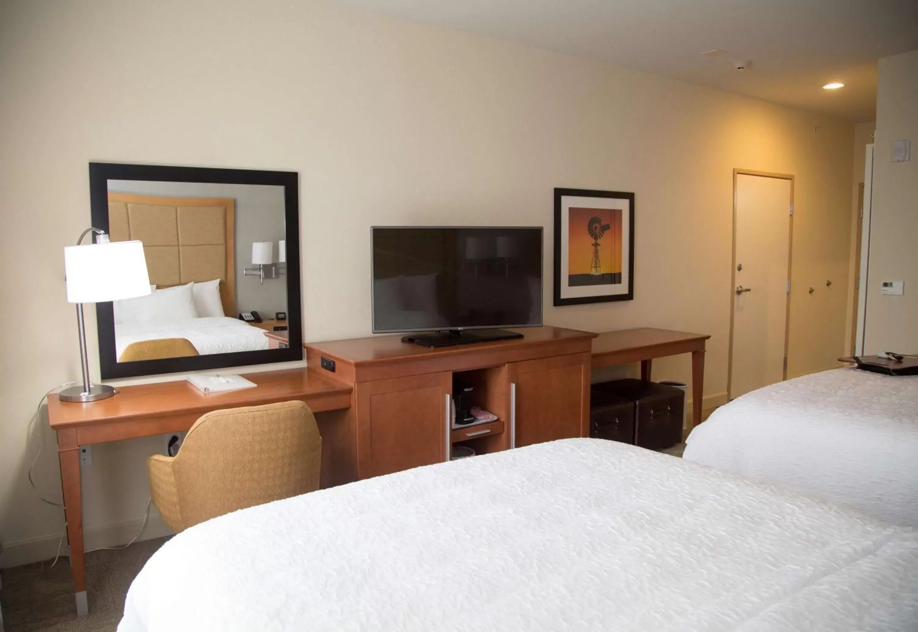 Bed, TV/Entertainment Center in Hampton Inn and Suites by Hilton McKinney