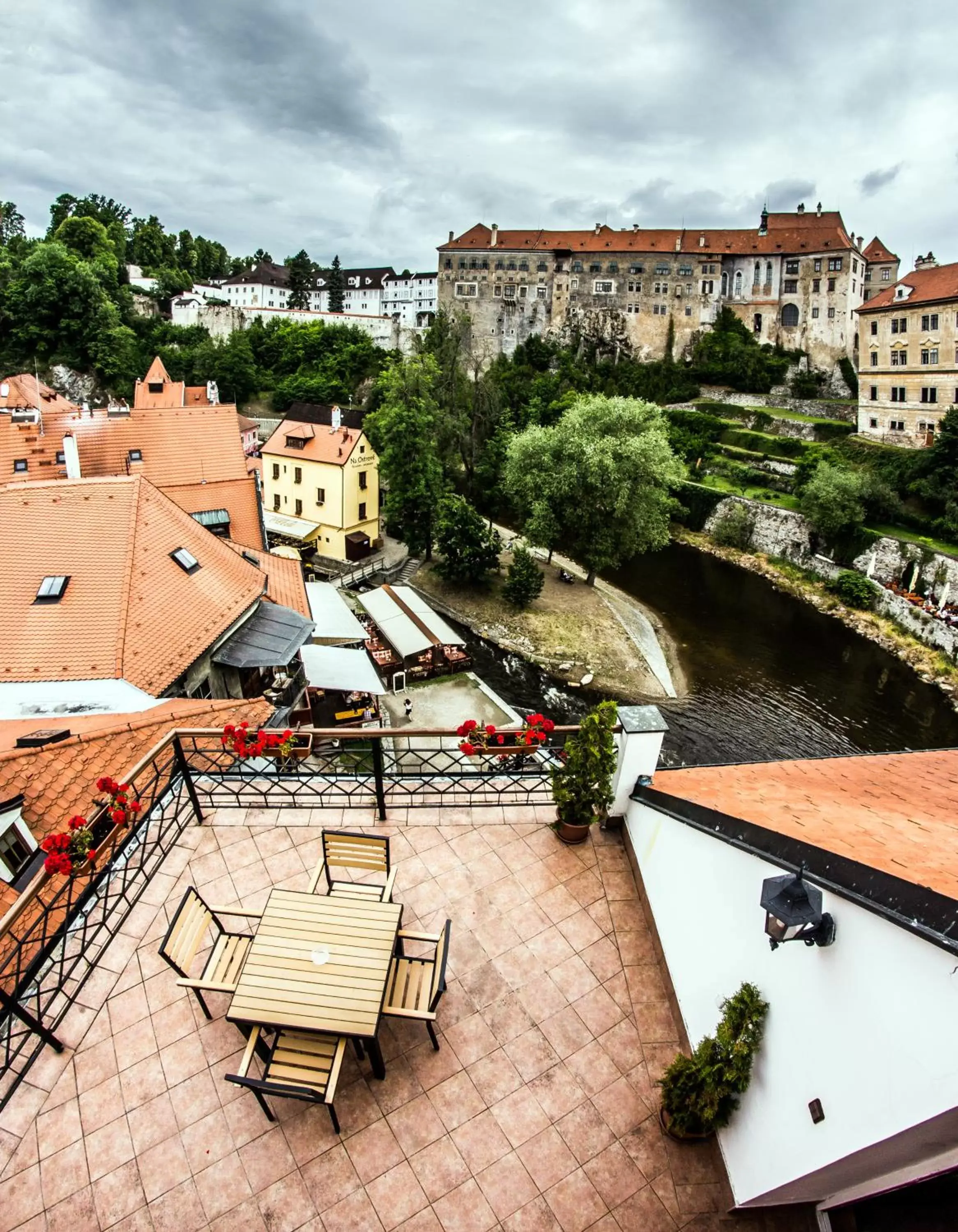 Balcony/Terrace in Hotel Dvorak Cesky Krumlov