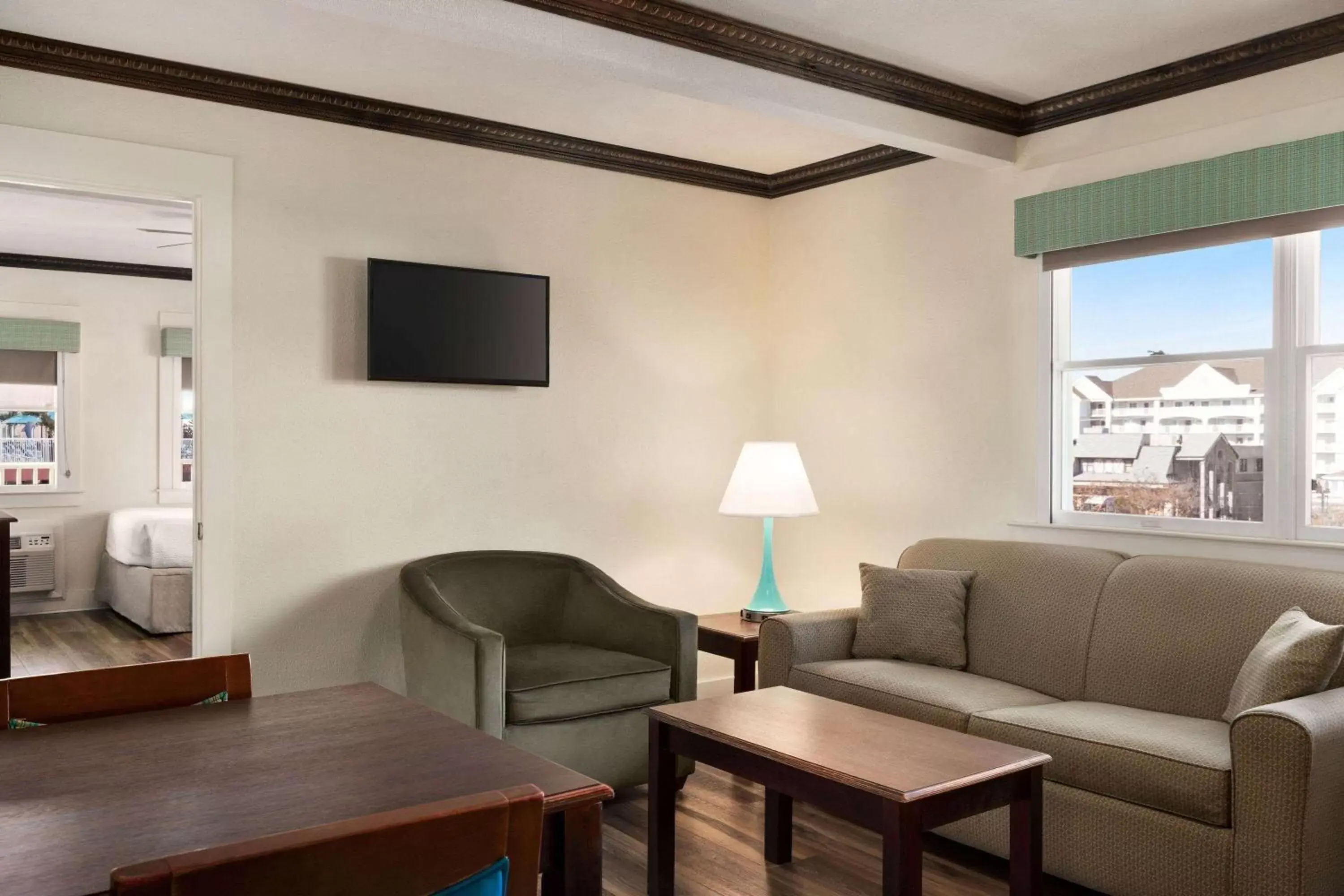 Bed, Seating Area in Days Inn by Wyndham Ocean City Oceanfront