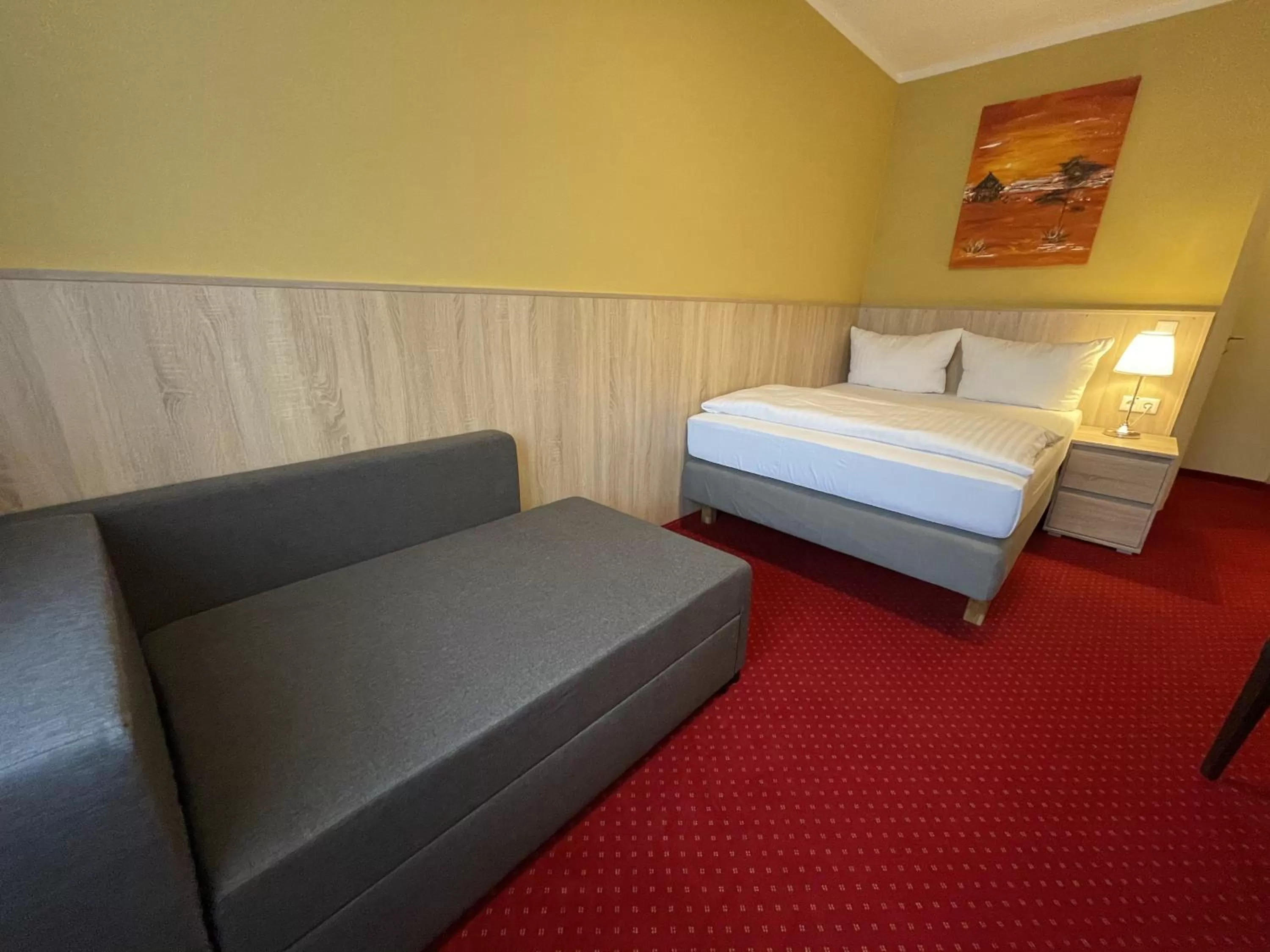 Bed in Palm Premium Hotel & Apartments