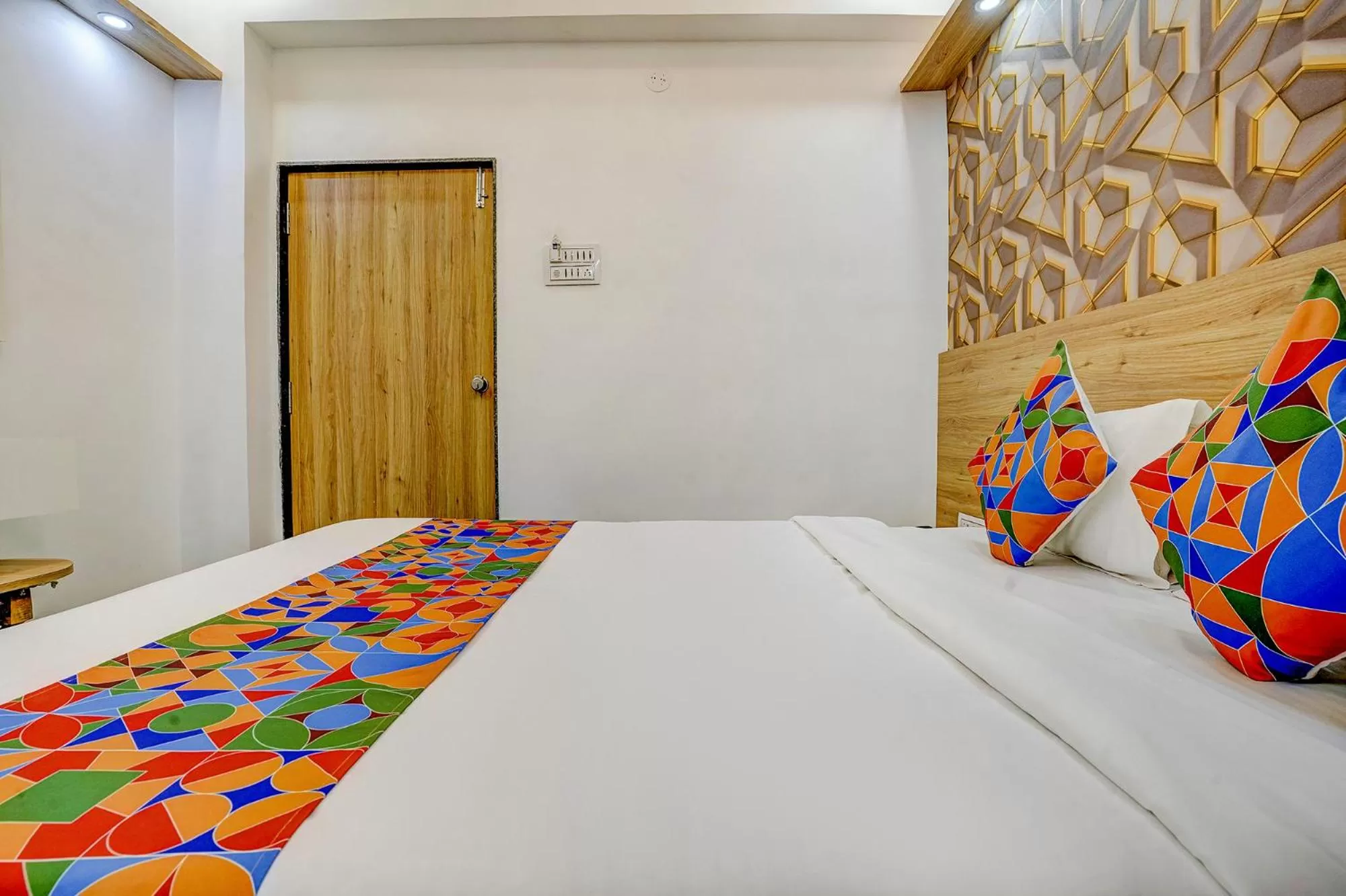 Bed in FabHotel Galaxy Stay - Nr Morya Hospital