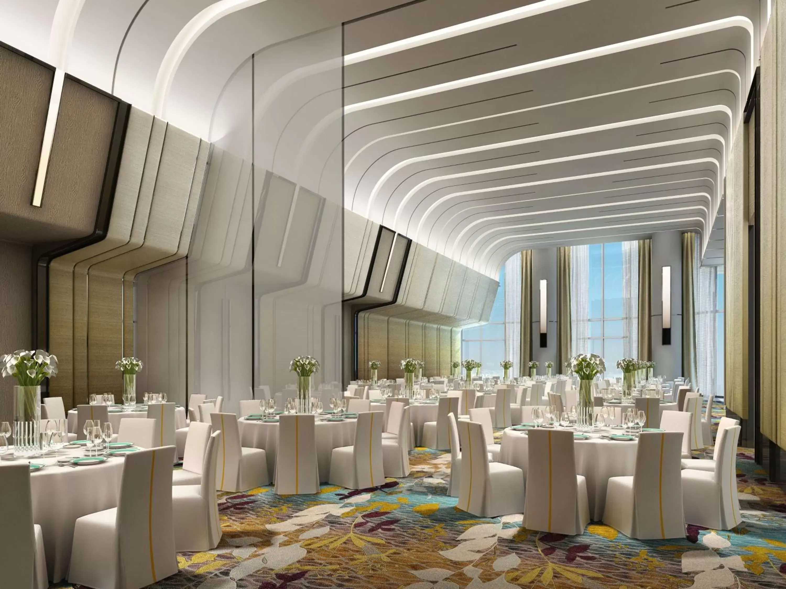 Dining area, Restaurant/Places to Eat in DoubleTree by Hilton Ahmedabad