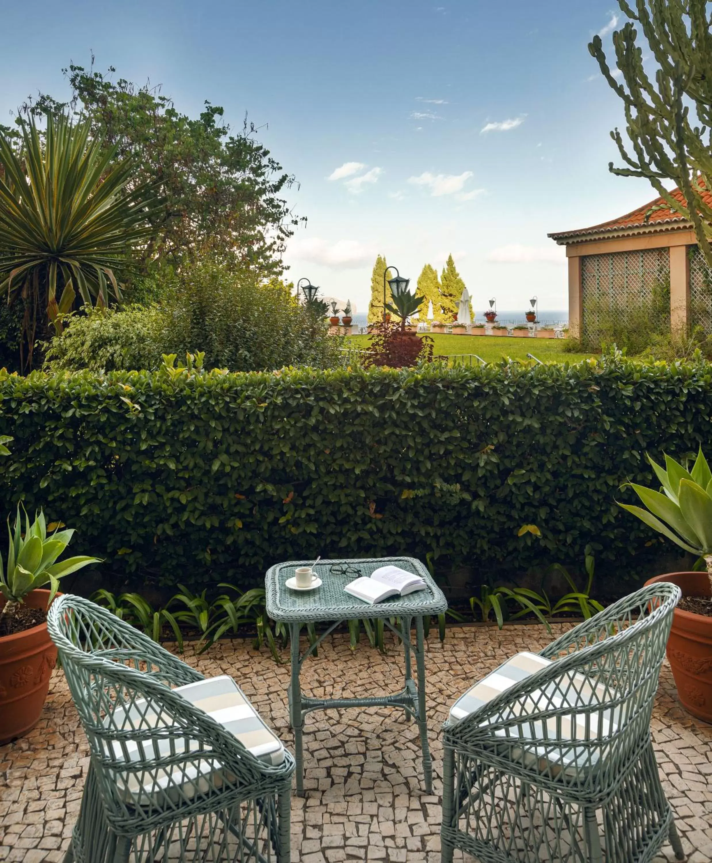 Patio in Reid's Palace, A Belmond Hotel, Madeira