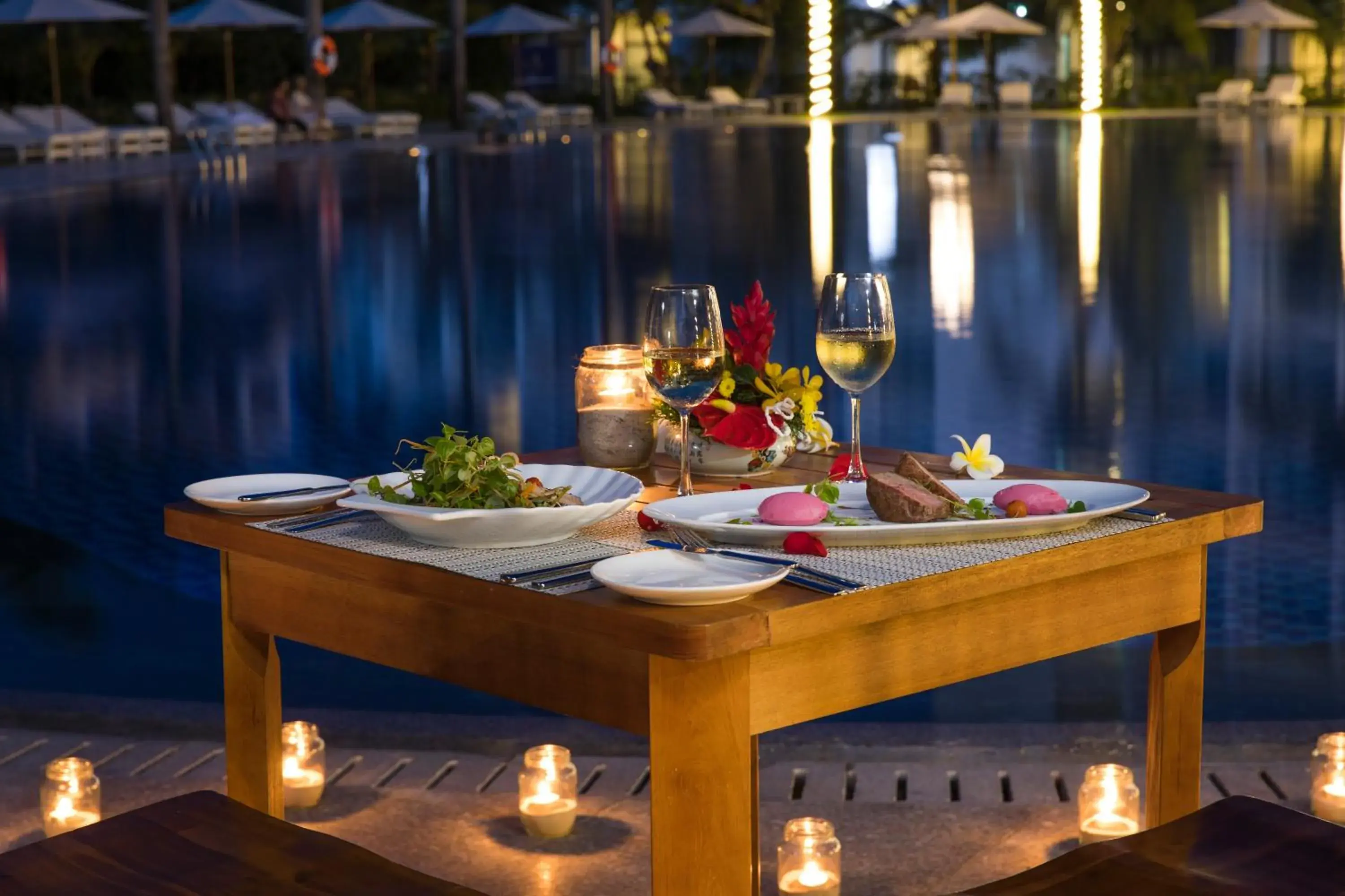 Food close-up in Diamond Bay Condotel Resort Nha Trang