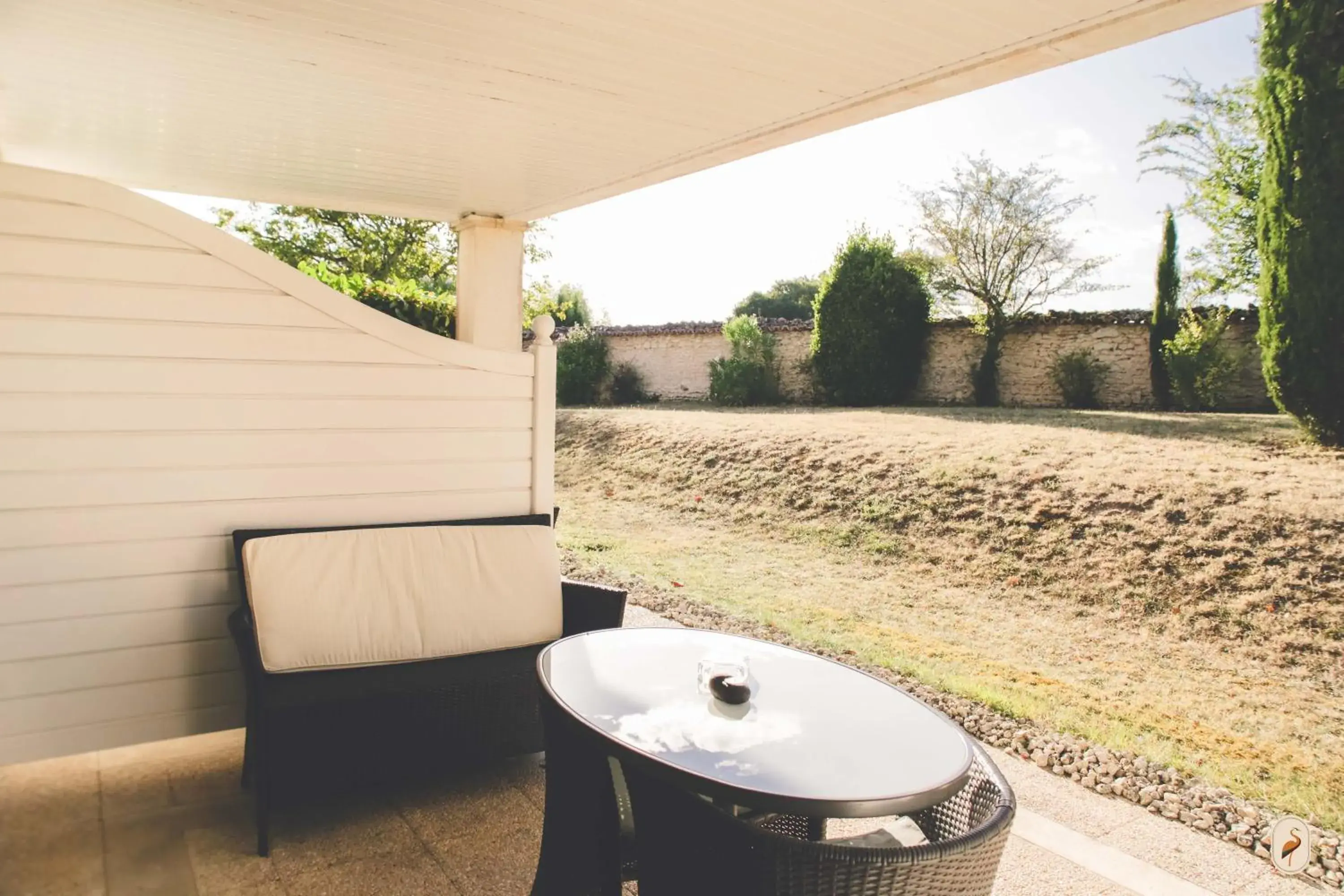 Balcony/Terrace in Domaine de l'Echassier, The Originals Relais