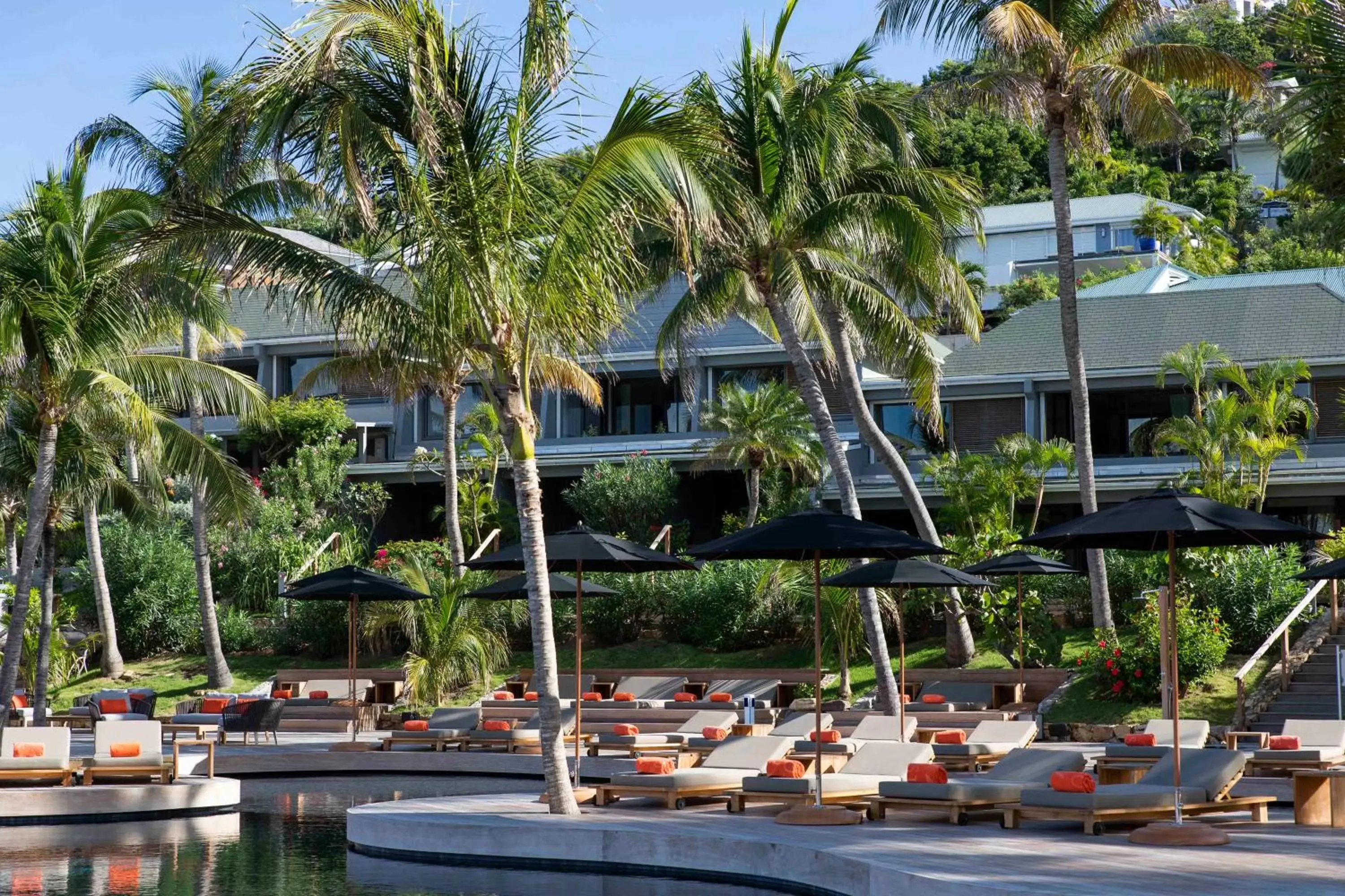 Pool view in Hotel Christopher Saint Barth