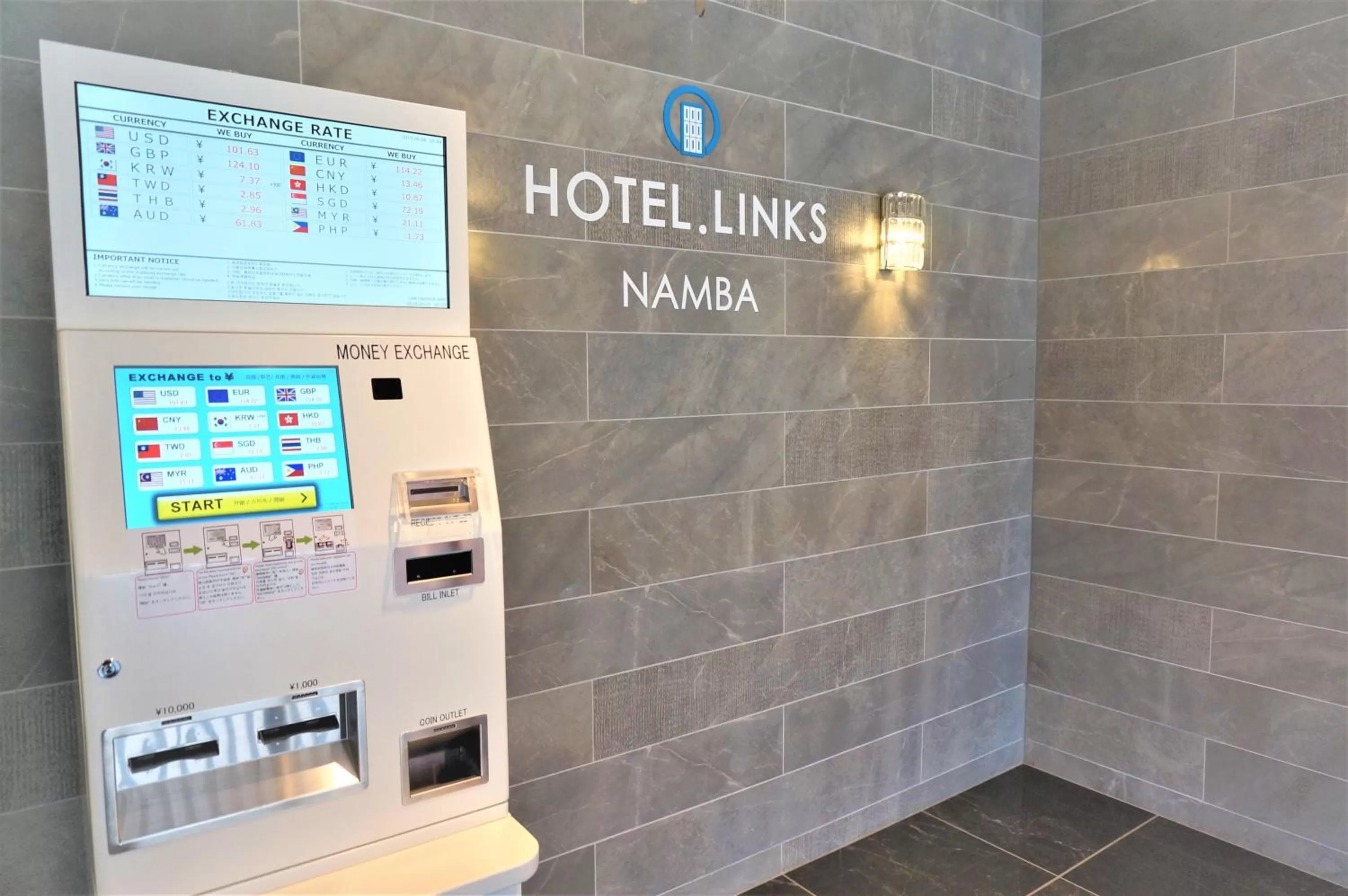 Area and facilities in Hotel. Links Namba