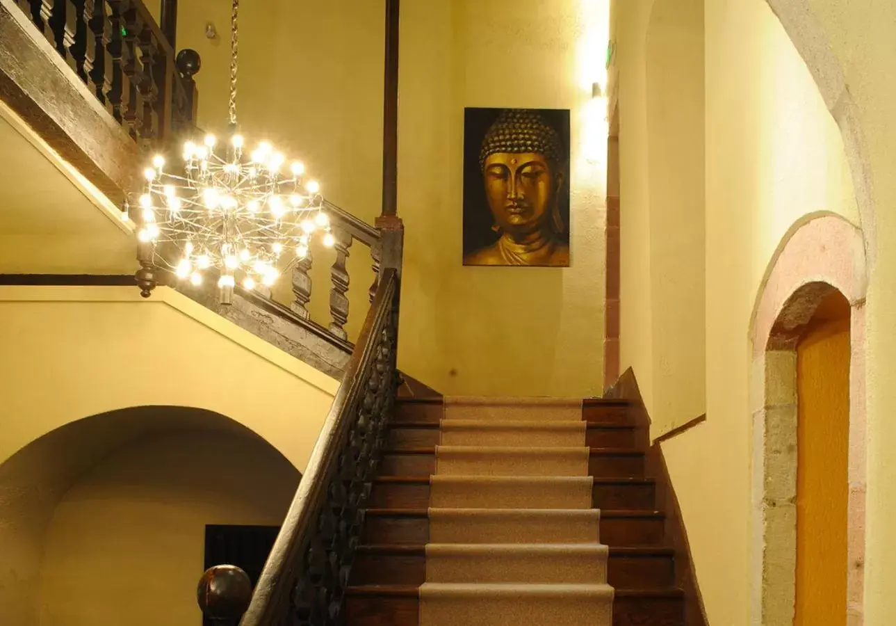 Lobby or reception in Hotel du Clocher