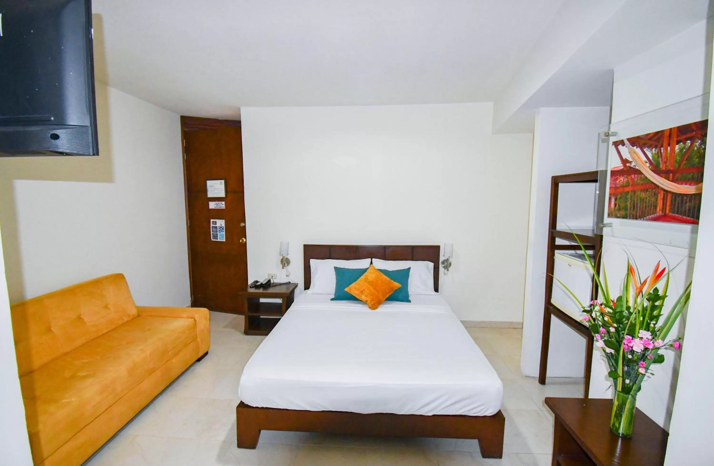 Bed in Hotel Mónaco Armenia