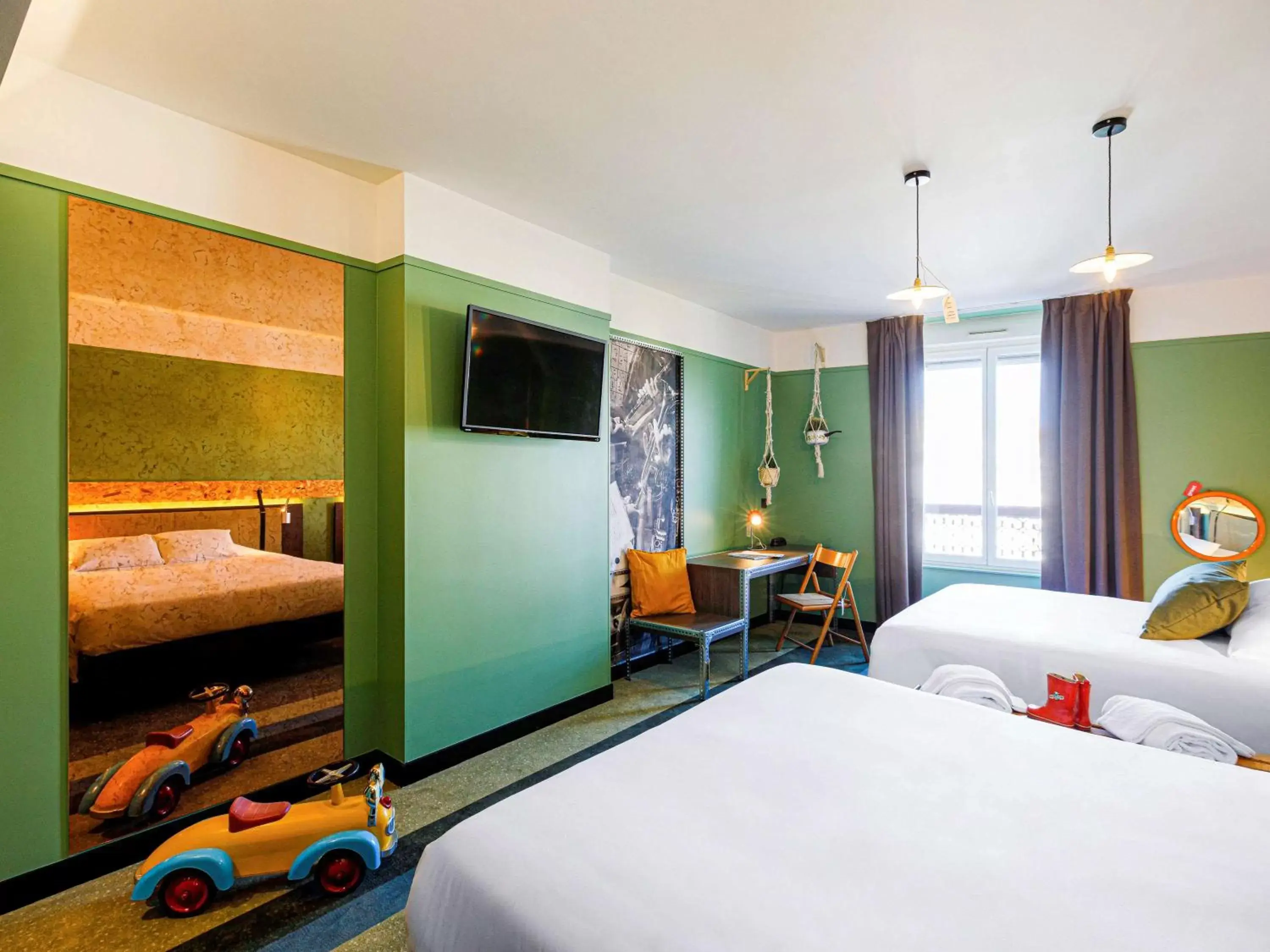 Bedroom, Bed in Greet Hotel Lyon Confluence Bedroom, Bed in Greet Hotel Lyon Confluence